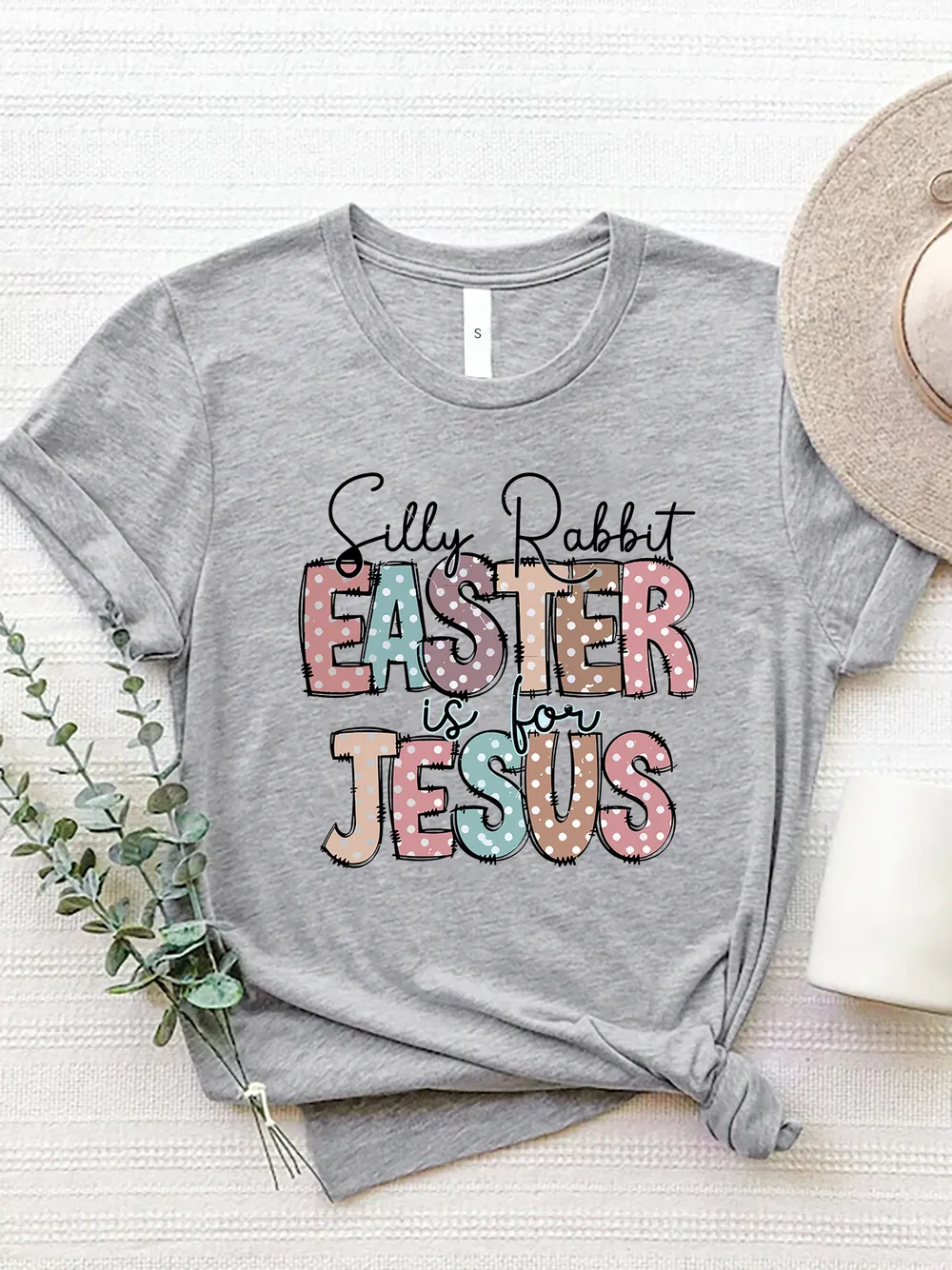 Letter Graphic Round Neck Short Sleeve T-Shirt, image 13