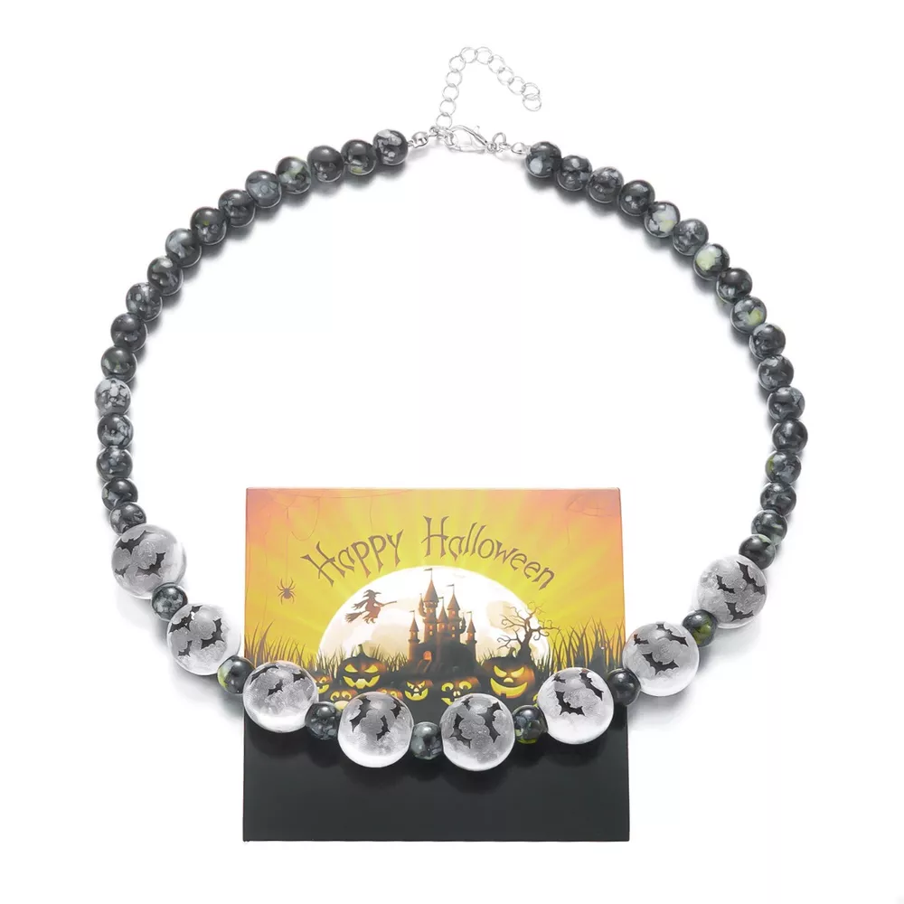 Halloween Beaded Necklace and Bracelet Set, image 6