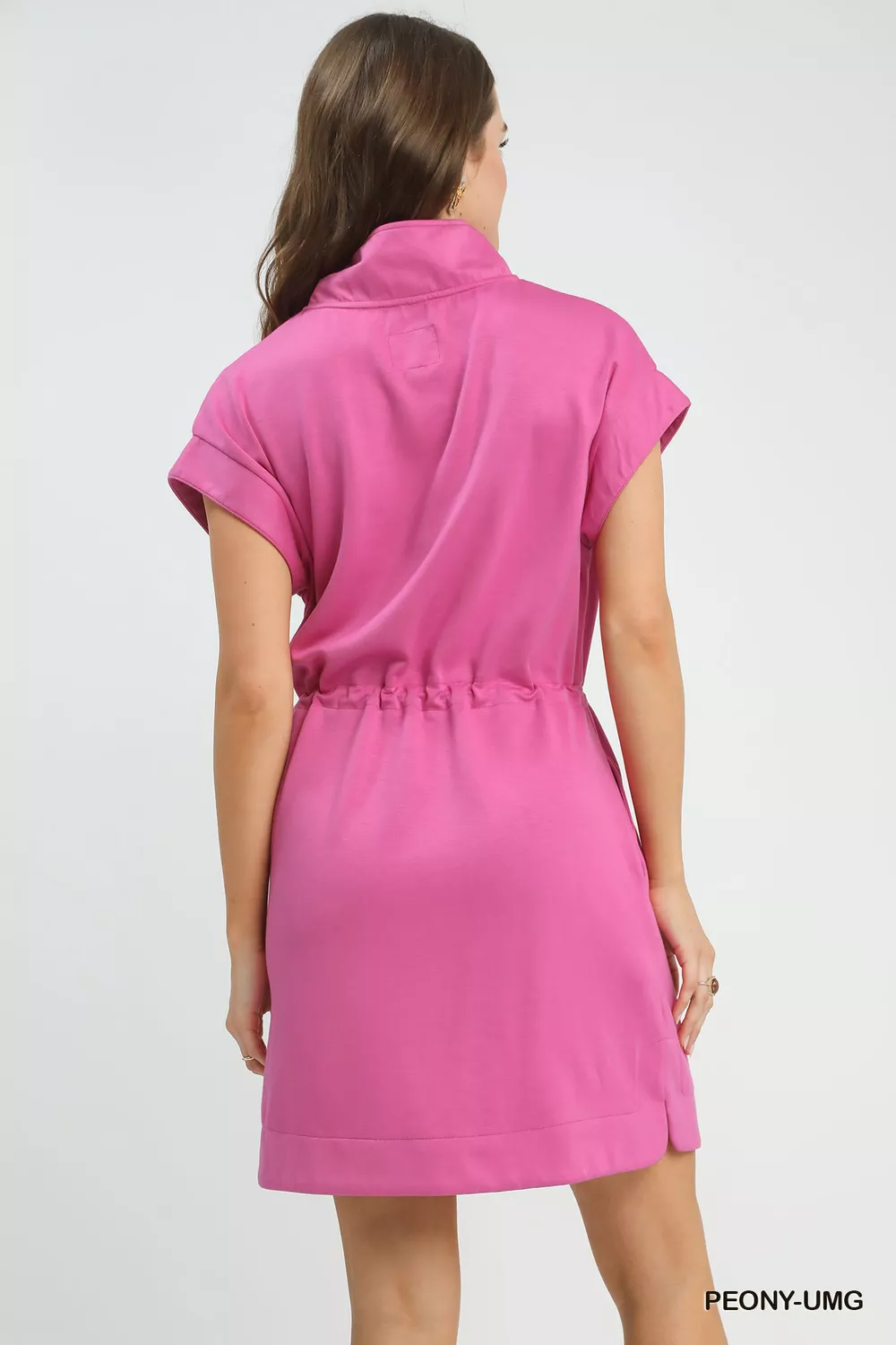Dolman Sleeve Zip Detail Dress, image 4