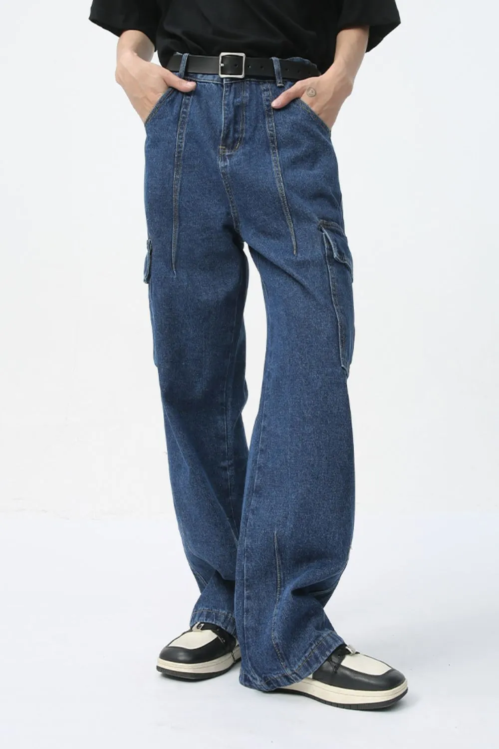 Men's Straight Cargo Jeans, image 2