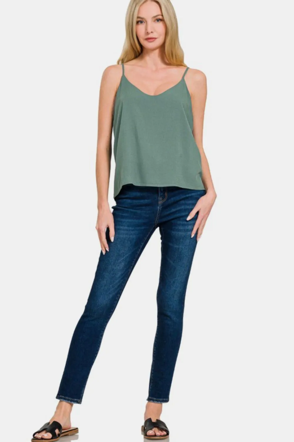 Two Layered Spaghetti Strap Cami, image 4