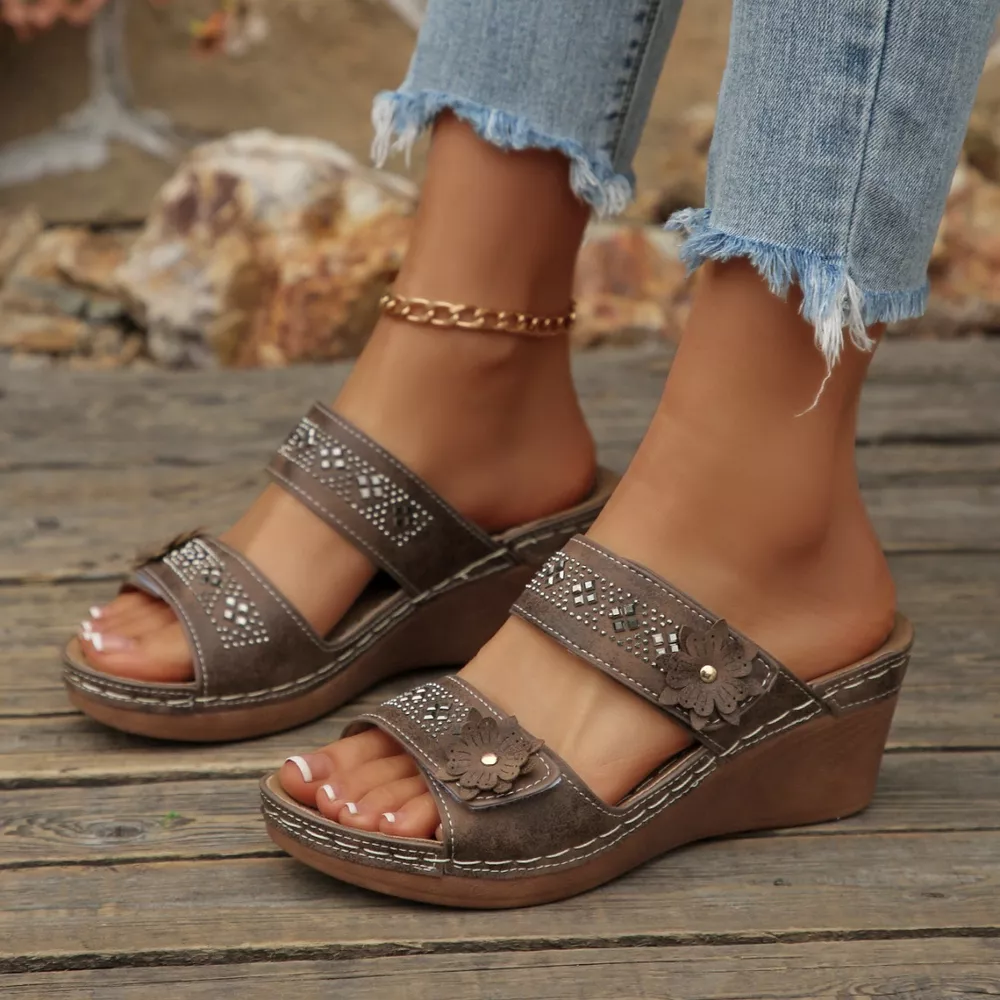 Open Toe Wedge Sandals, image 8