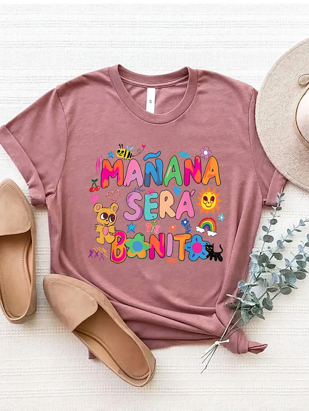 Letter Graphic Round Neck Short Sleeve T-Shirt, image 13