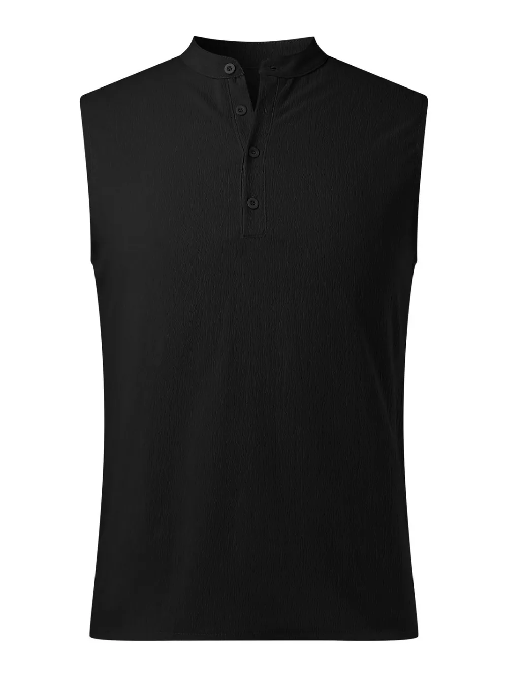 Men's Full Size Button Detail Tank Plus Size, image 7