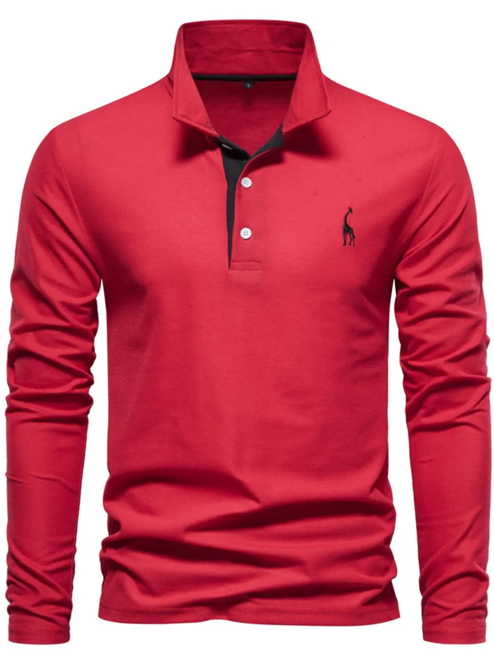 Men's Slim Fit Long Sleeve Polo, image 9
