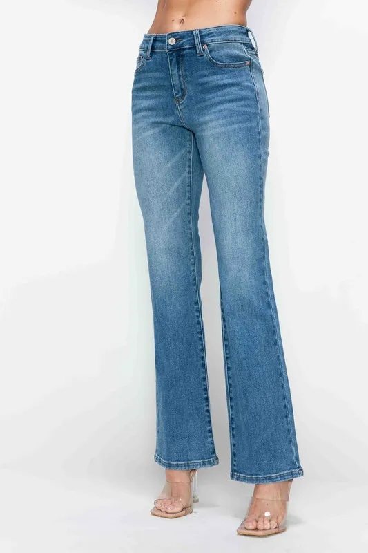 Full Size Cat's Whiskers Mid Rise Bootcut Jeans, image 11