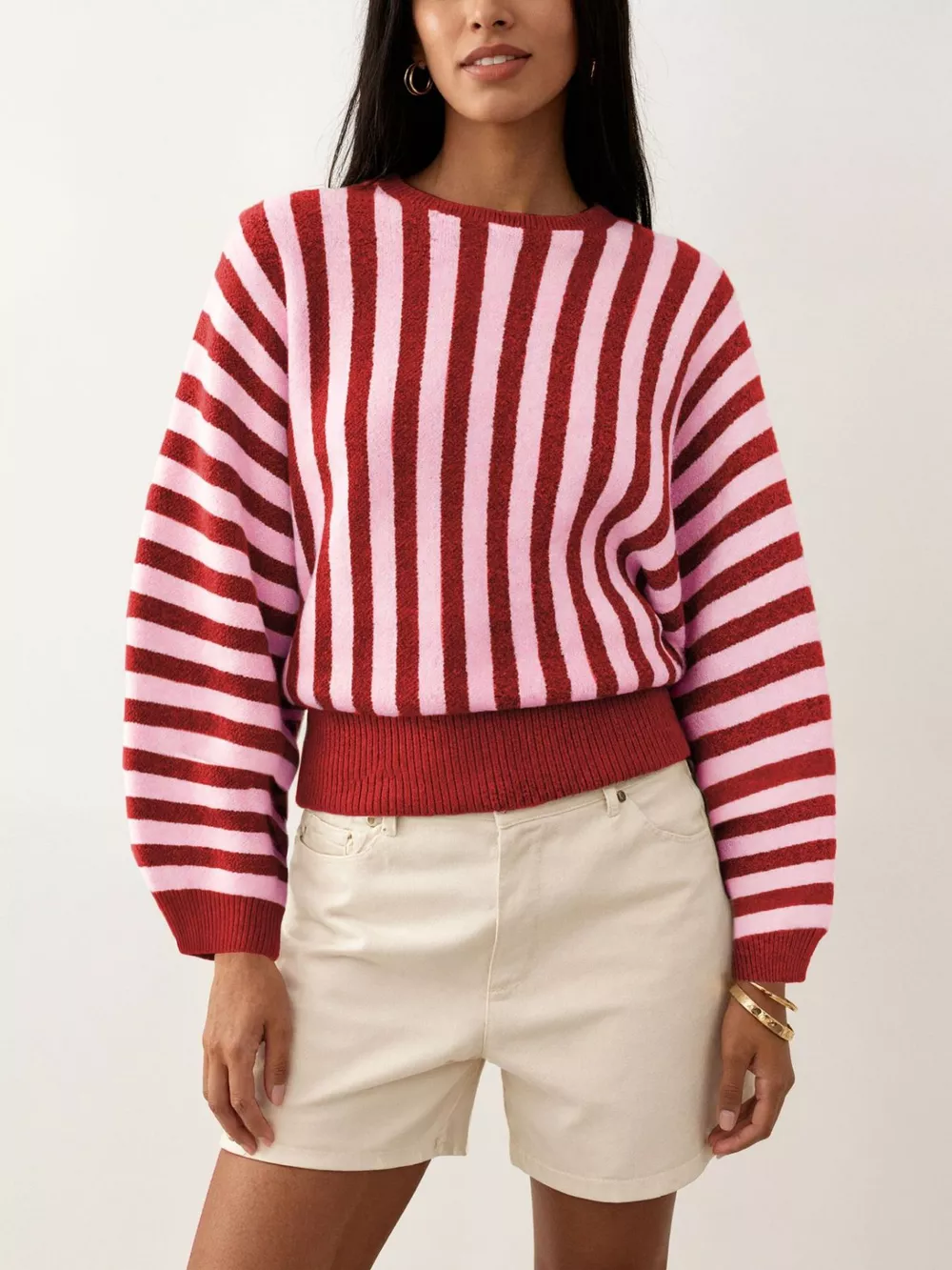Striped Crew Neck Sweater, image 3