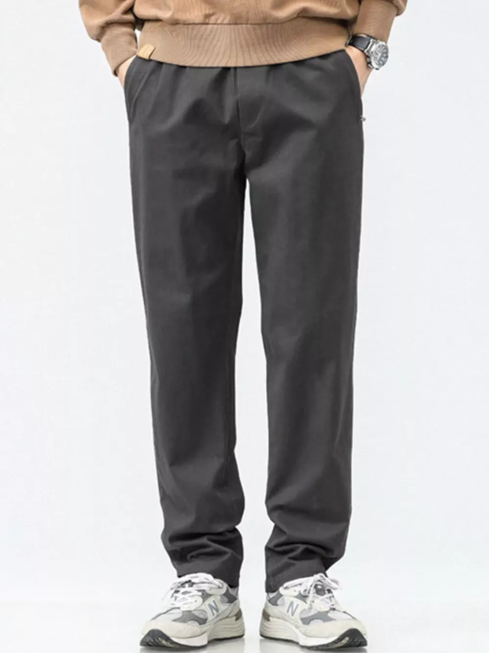 Men's Plus Size Casual Loose Fit Wide Leg Pants, image 2