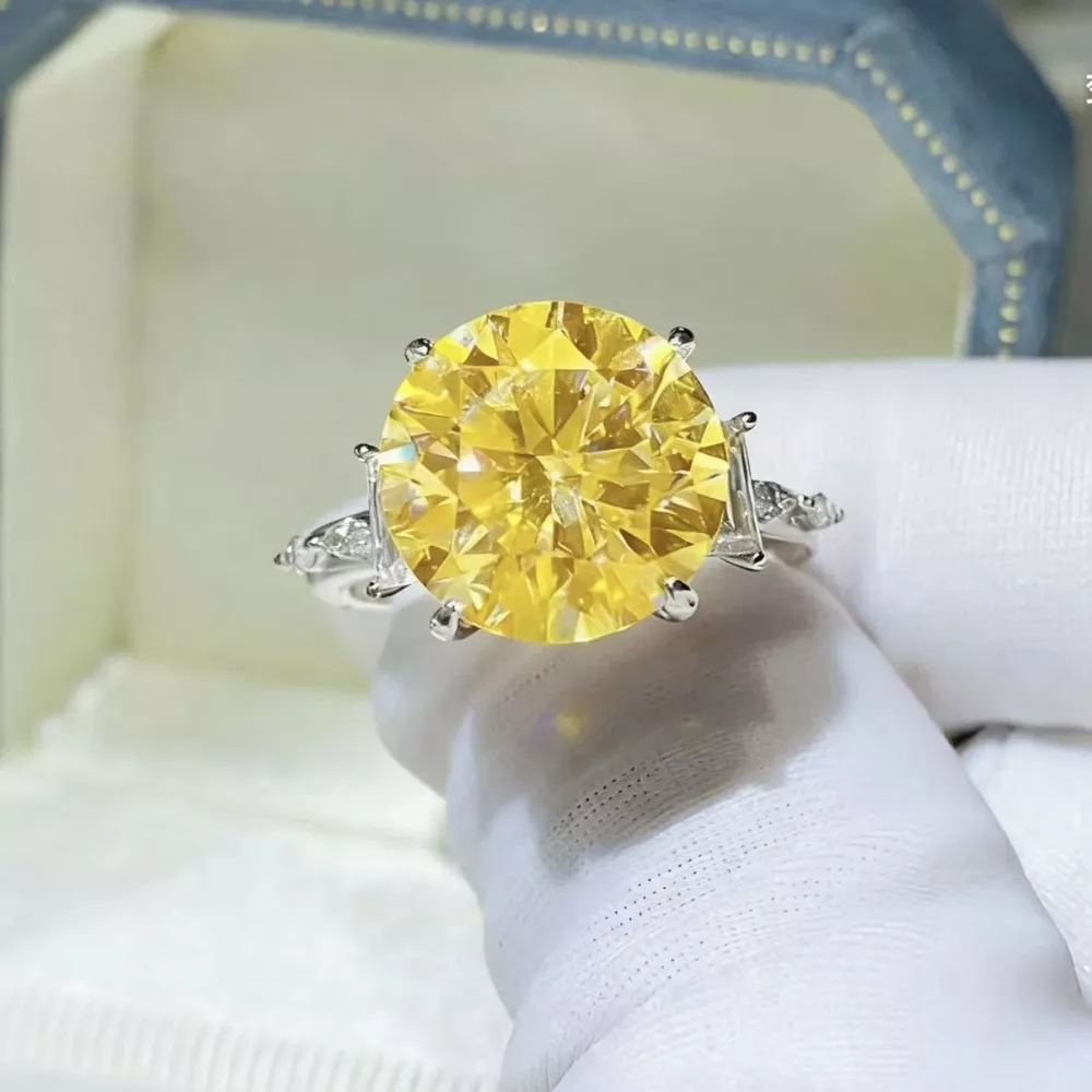 5 Carat Moissanite 925 Sterling Silver Ring, image 6