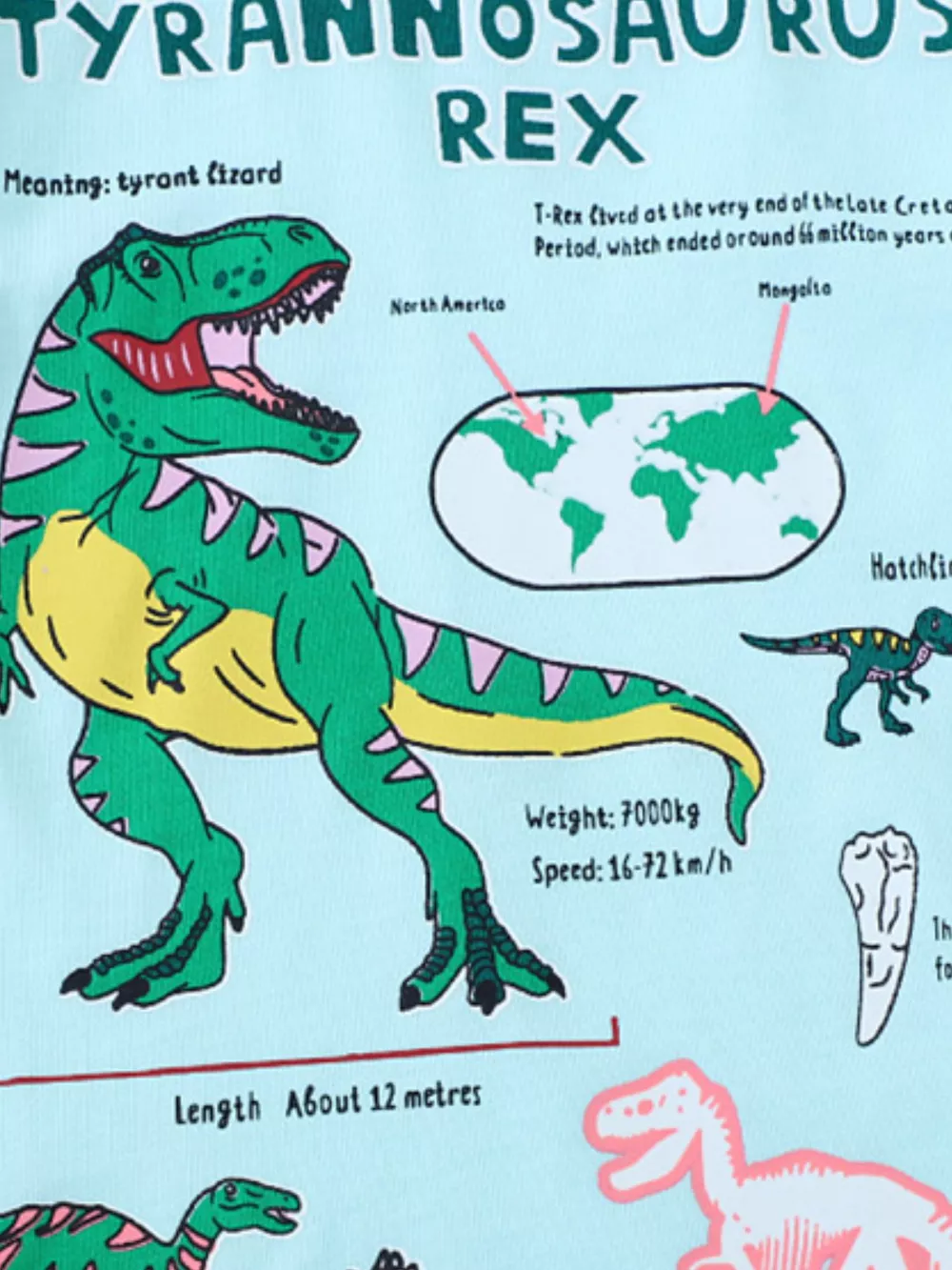 Children's Dinosaur Graphic Short Sleeve T-Shirt, image 2
