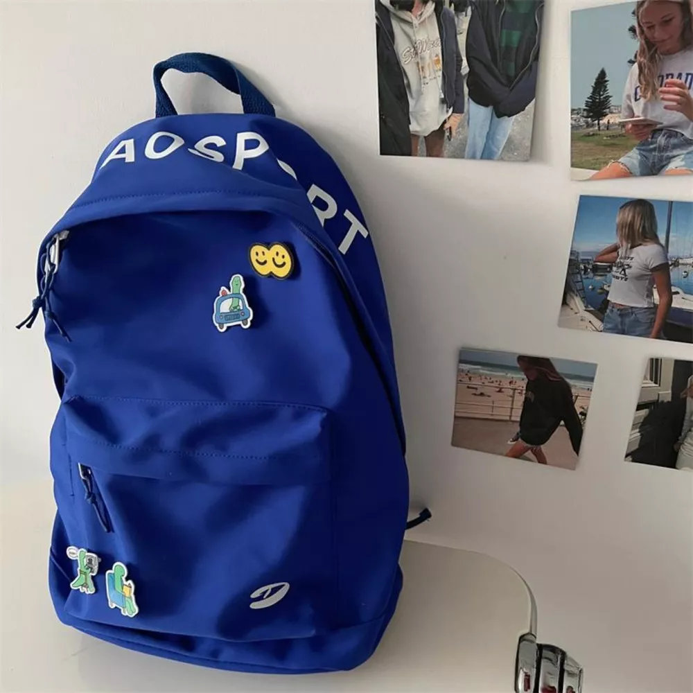 Letter Casual Backpack Bag, image 4