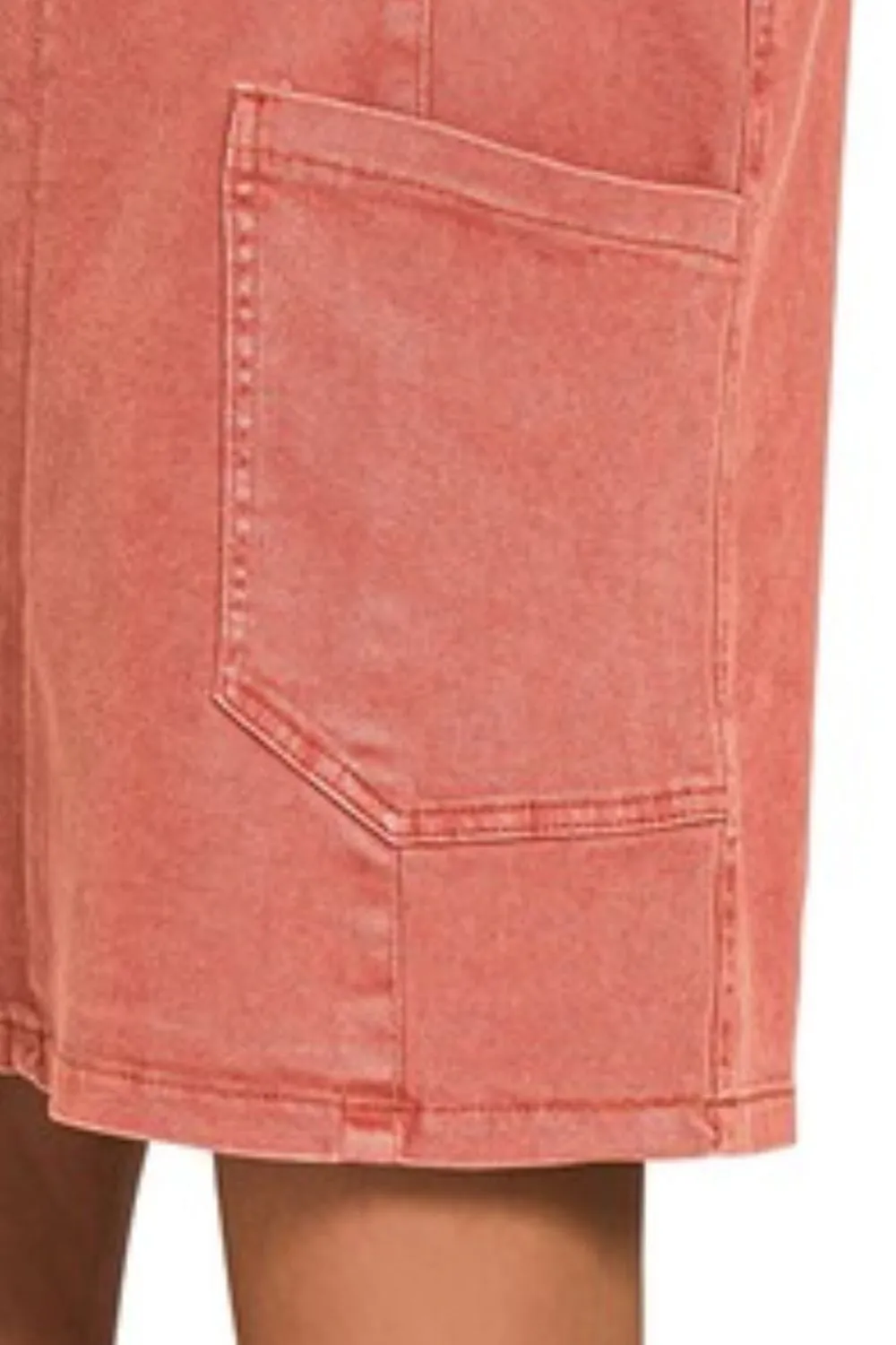 Washed Adjustable Strap Denim Overall Dress, image 3