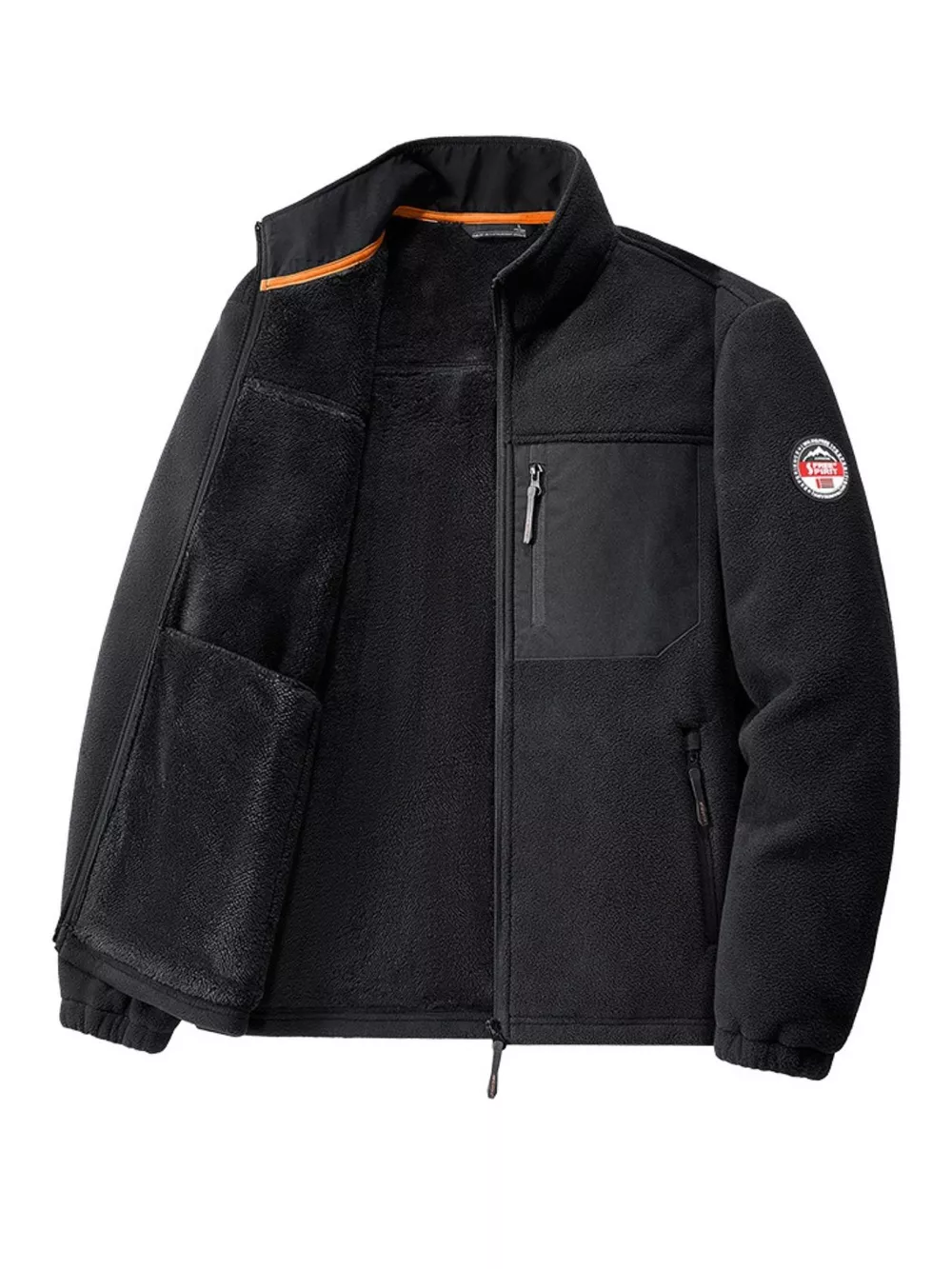 Men's Plus Size Warm Fleece Outdoor Jacket