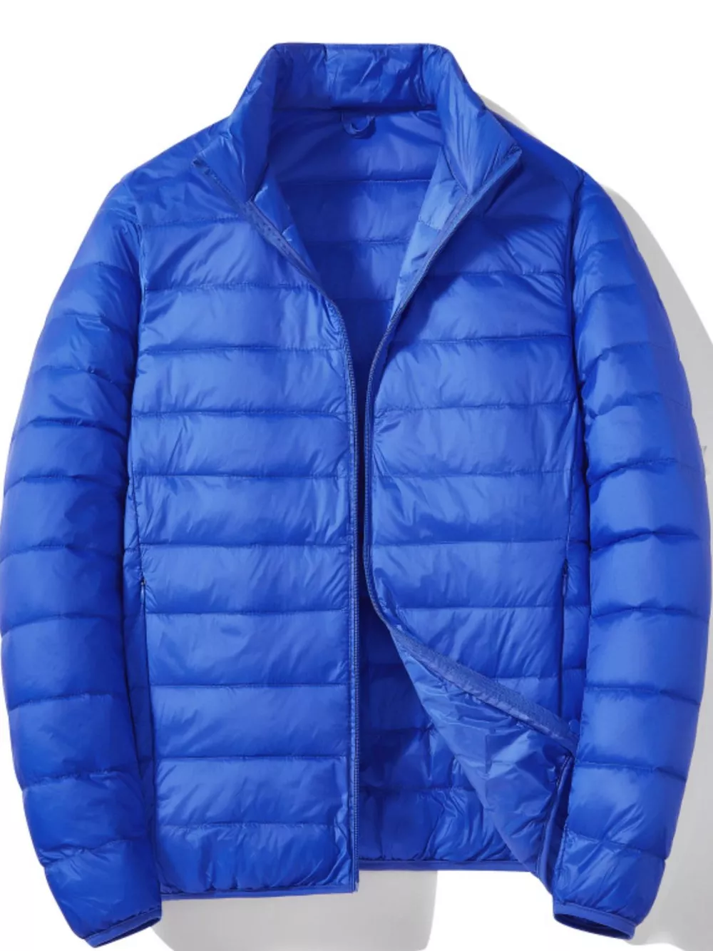 Men's Plus Size Lightweight Zip Up Puffer Jacket, image 5