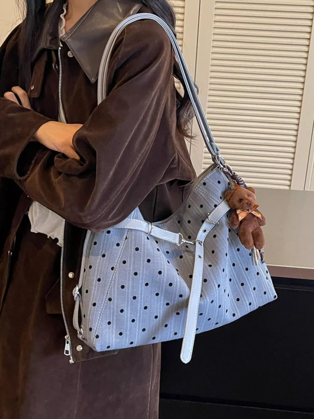 Polka Dot Shoulder Bag, image 9
