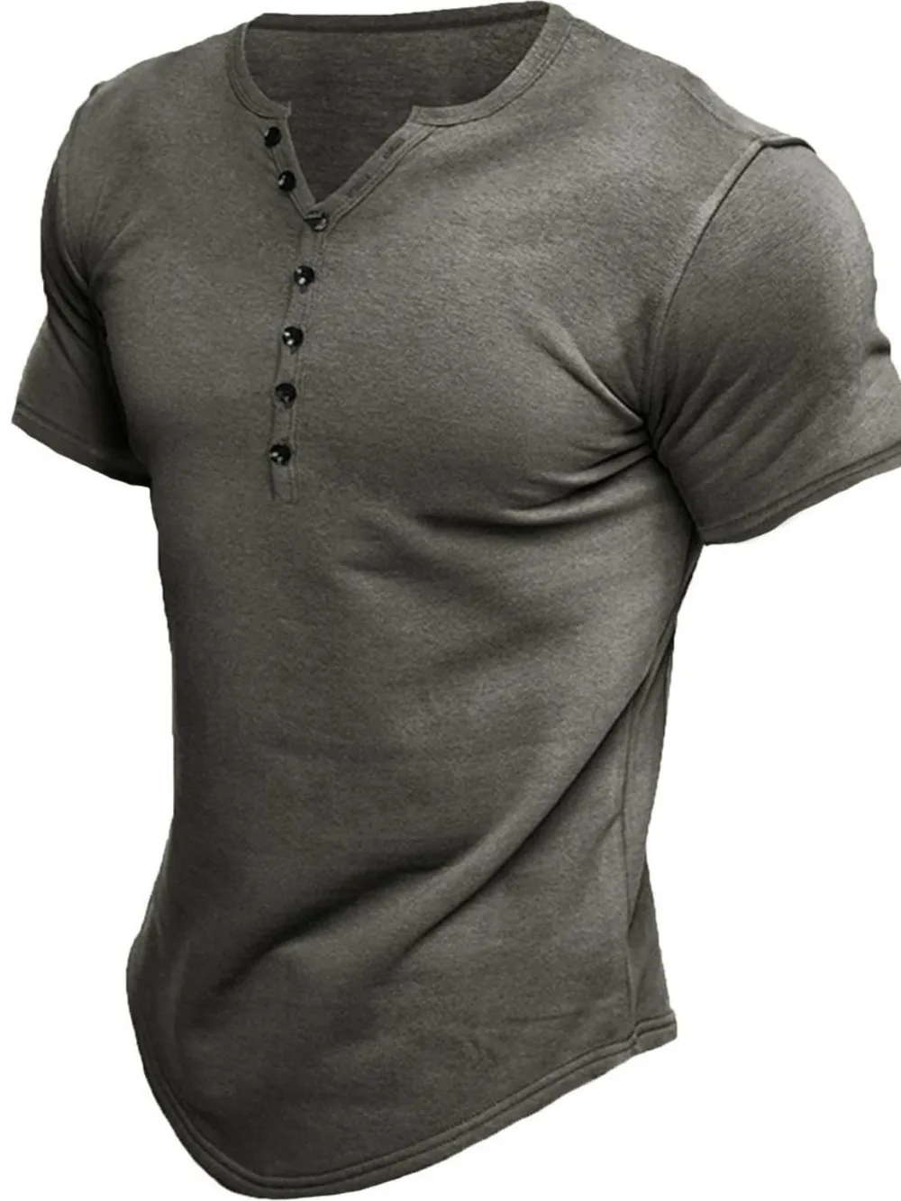 Men's Button Detail Short Sleeve Polo, image 4