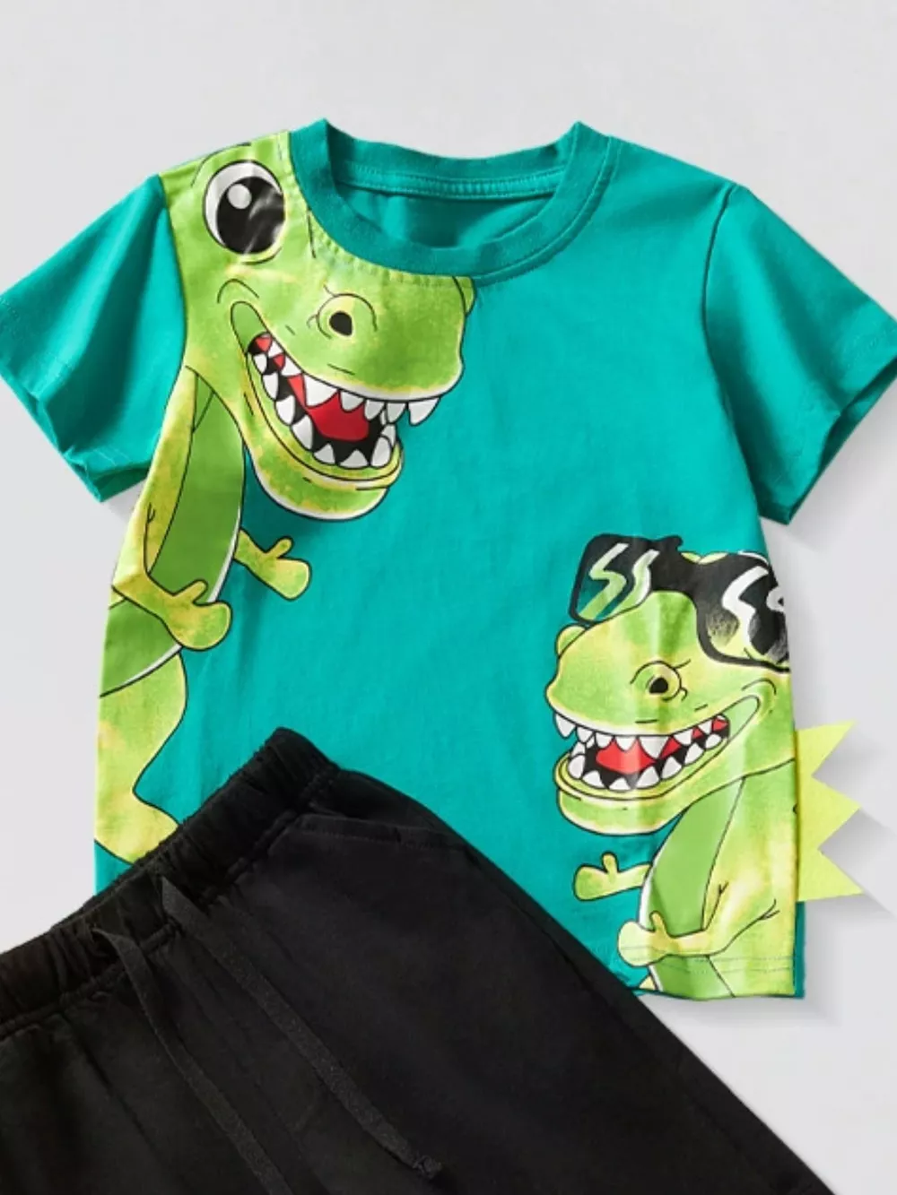 Children's Dinosaur Short Sleeve Tee and Shorts Set, image 3
