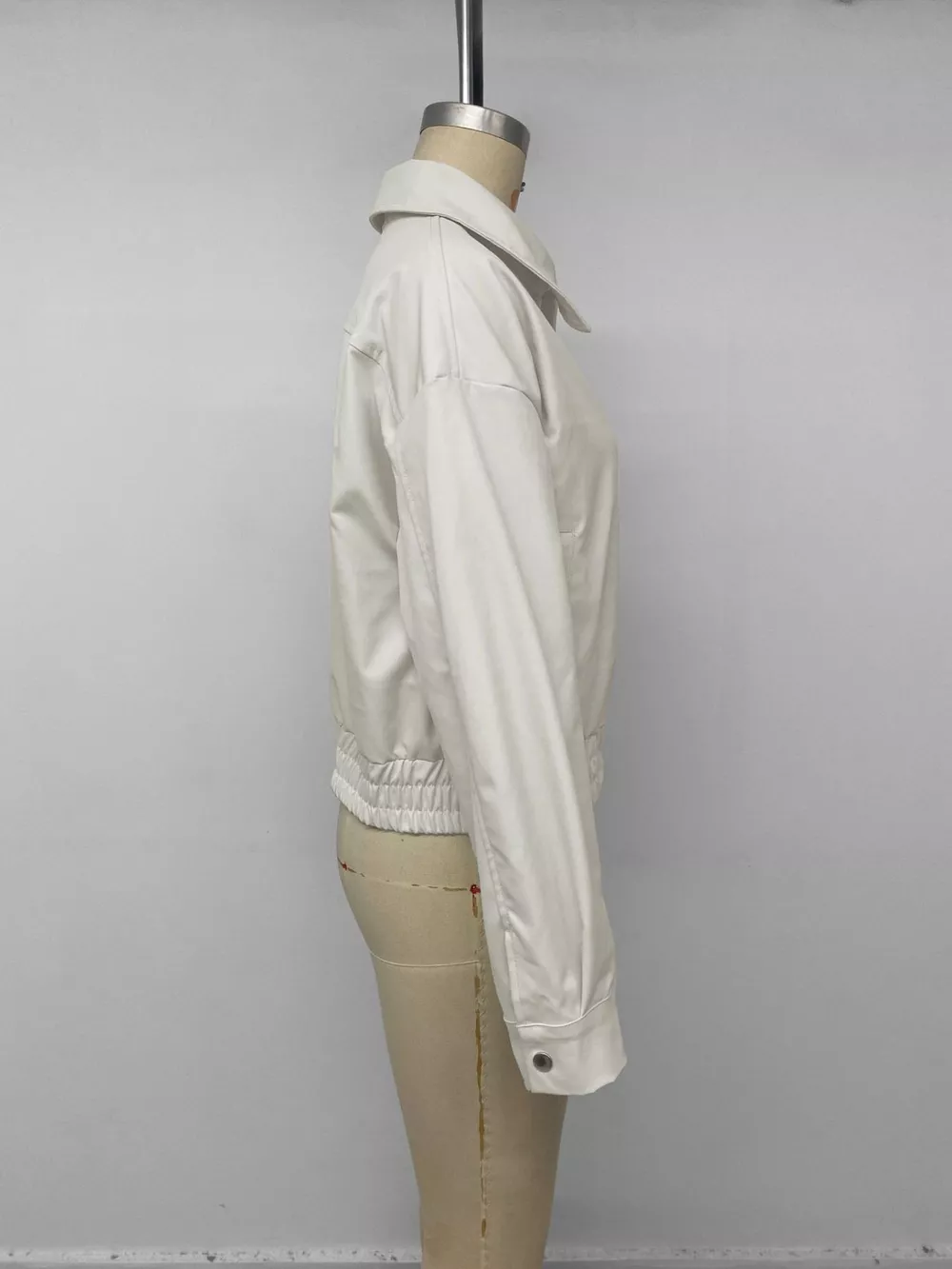 Cropped Faux Leather Jacket, image 7