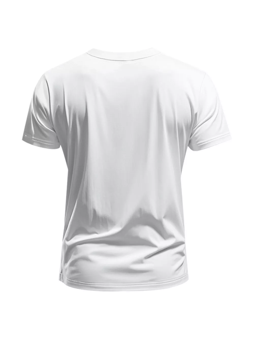 Men's Full Size Slim Fit V-Neck Basic T-Shirt Plus Size, image 21