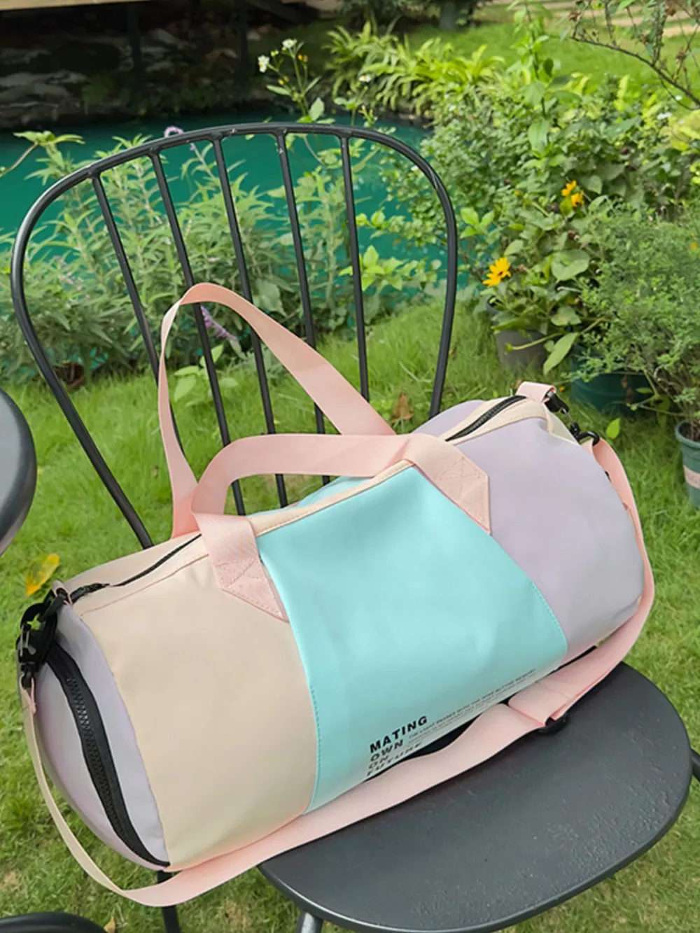 Color Block Duffle Bag, image 5
