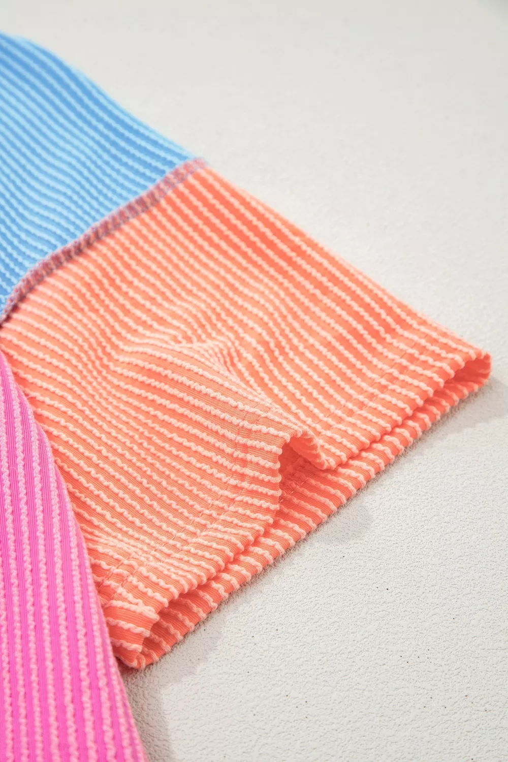 Color Block Twisted Ribbed Tee, image 7