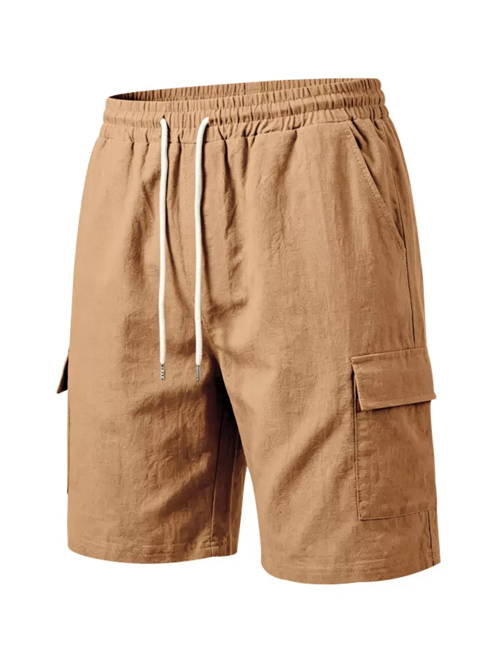 Men's Plus Size Casual Cargo Shorts with Drawstring Waist, image 4