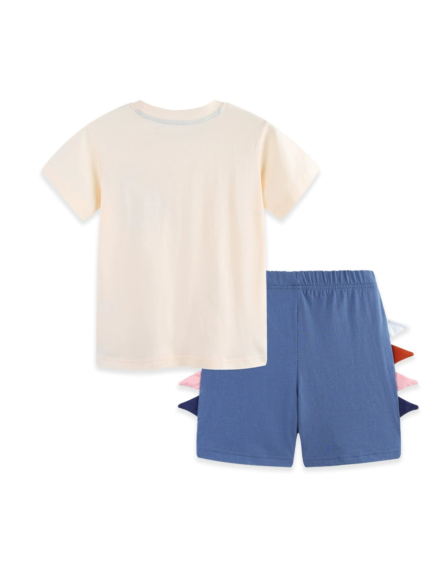 Children's Dinosaur Round Neck Tee and Shorts Set, image 5