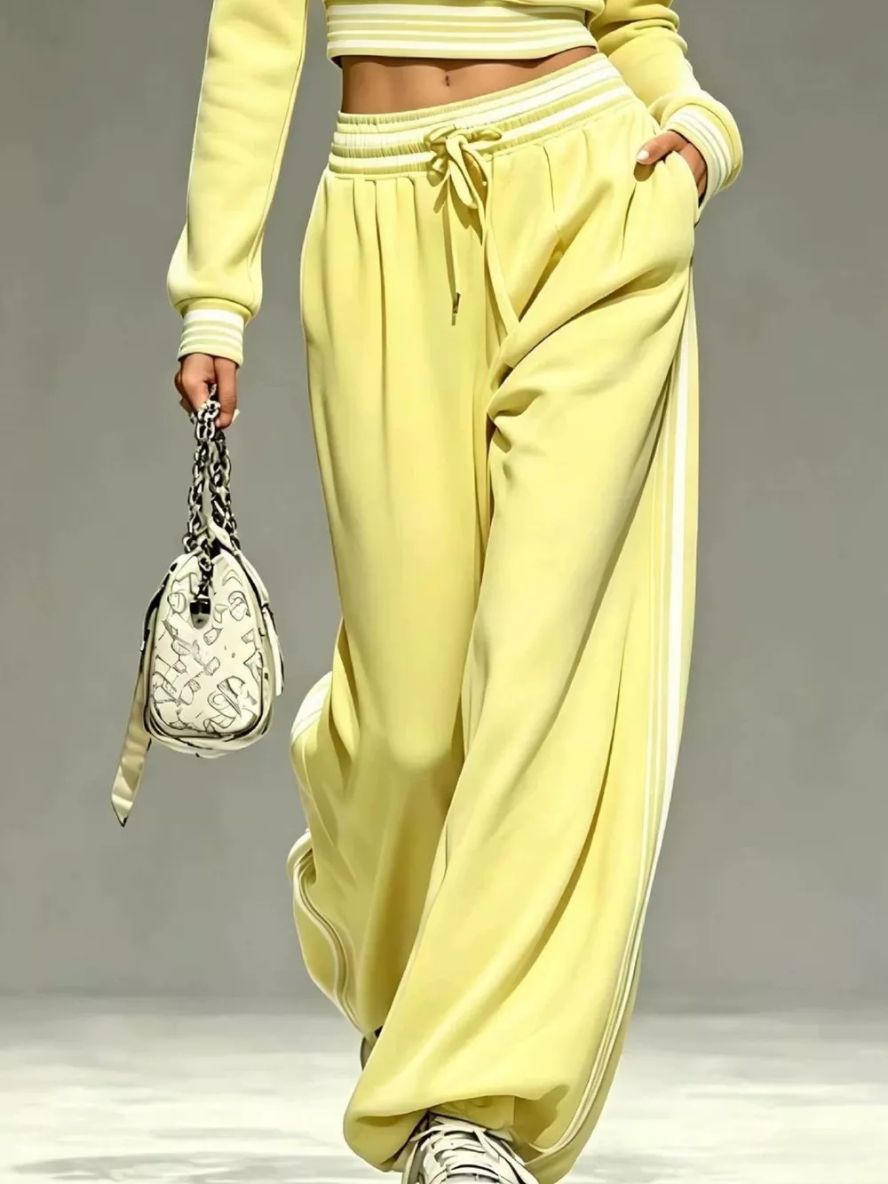 Full Size Half Zip Cropped Top and Pants Set Plus Size, image 16