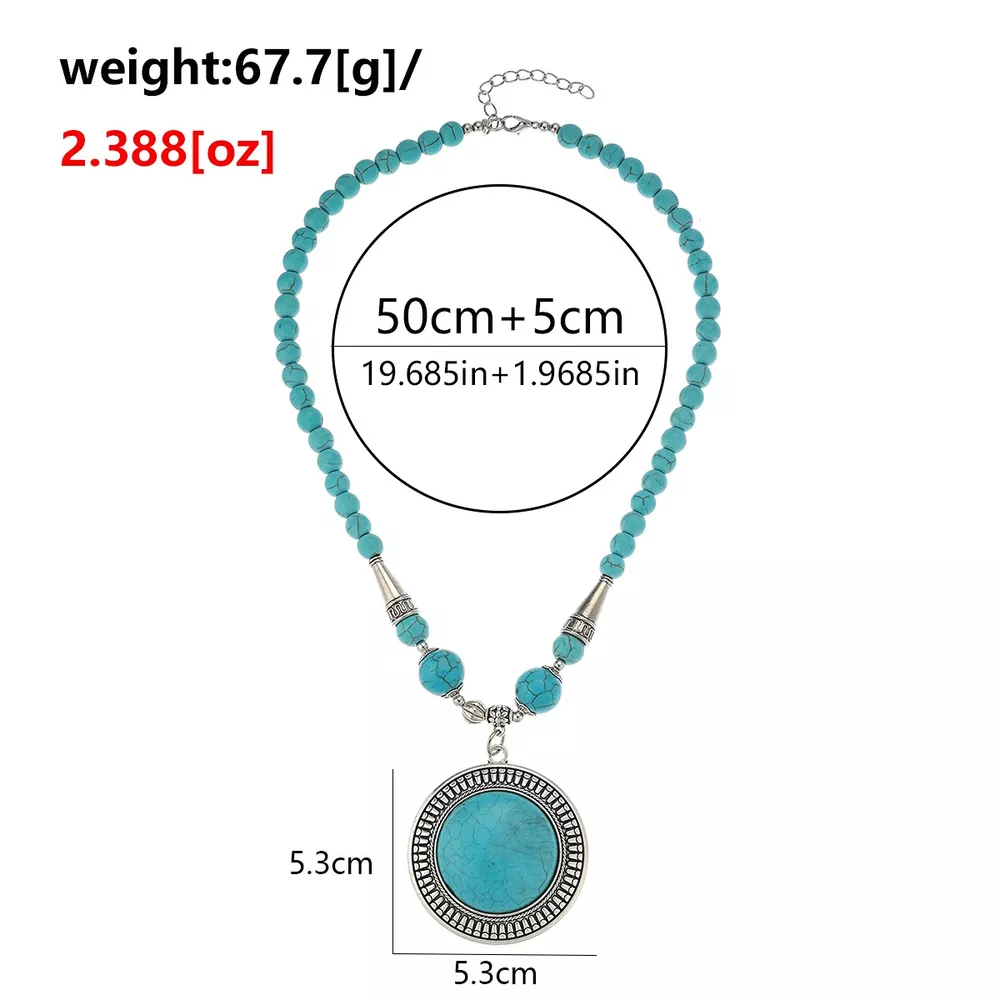 Bohemian Style Statement Pendant Necklace, image 9