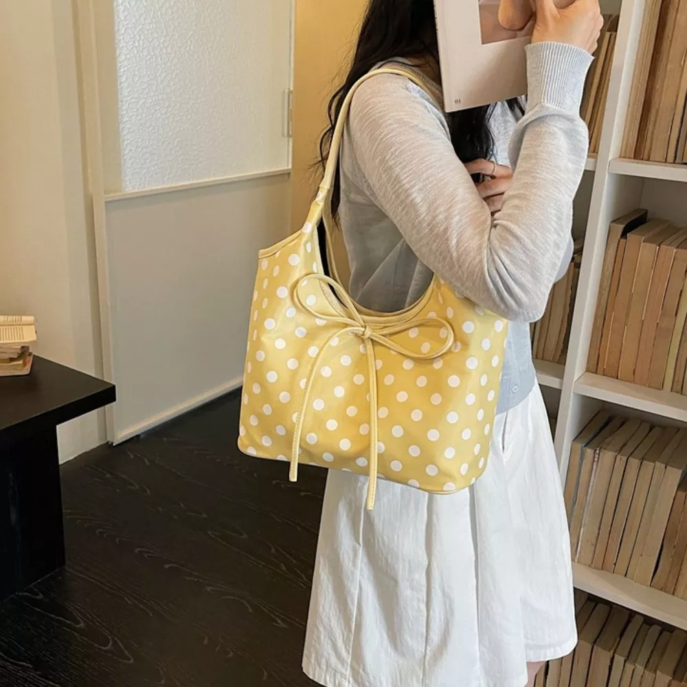 Polka Dot Bowknot Shoulder Bag, image 3