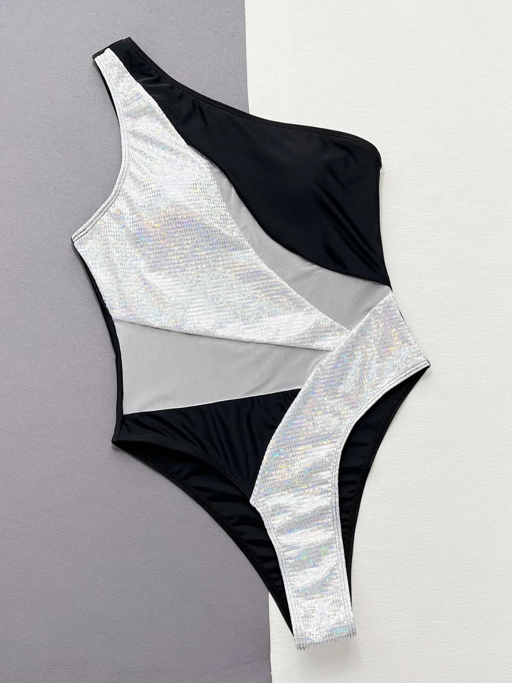 Contrast Panel One-Piece Swimsuit, image 8