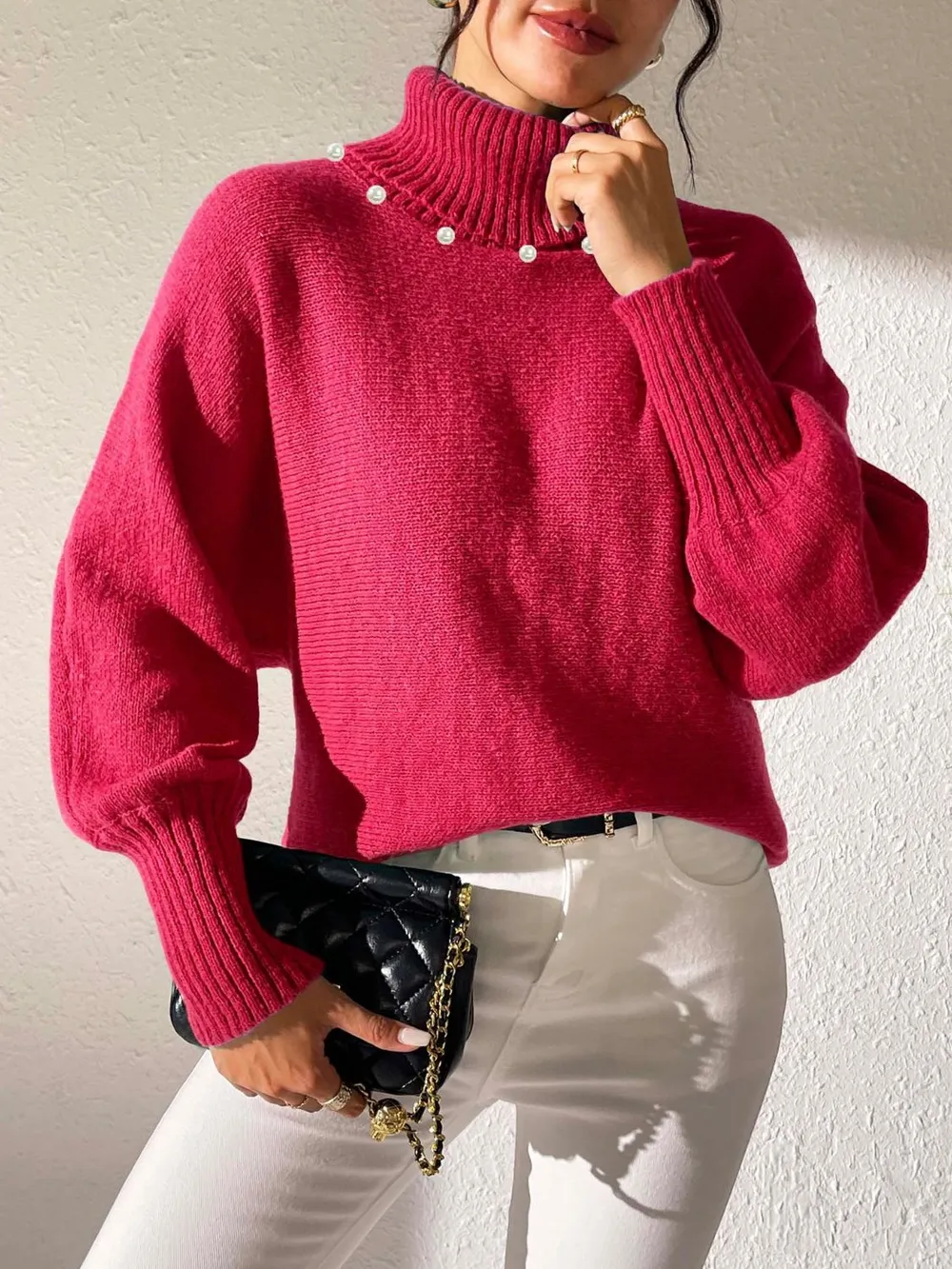 Turtleneck Long Sleeve Sweater, image 3