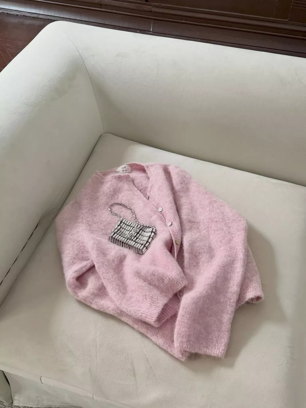 Cozy Fuzzy Button-Down Cropped Cardigan, image 11