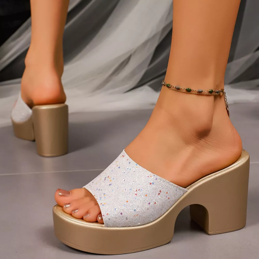Open Toe Block Heel Sandals, image 4