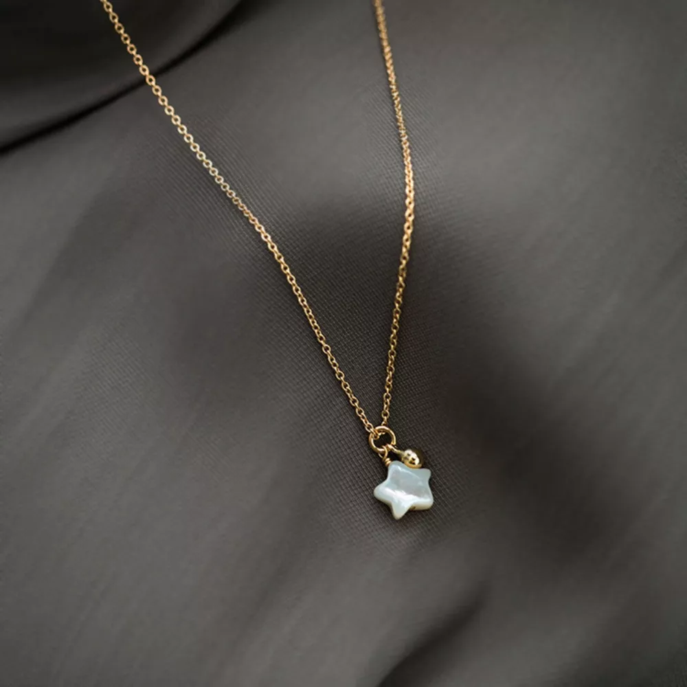 925 Sterling Silver Star Necklace, image 2