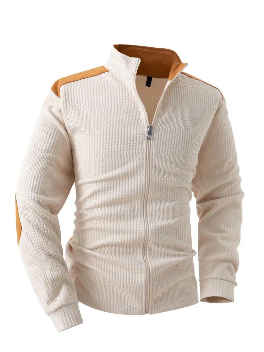 Men's Full Size Zip Up Long Sleeve Top Plus Size, image 4
