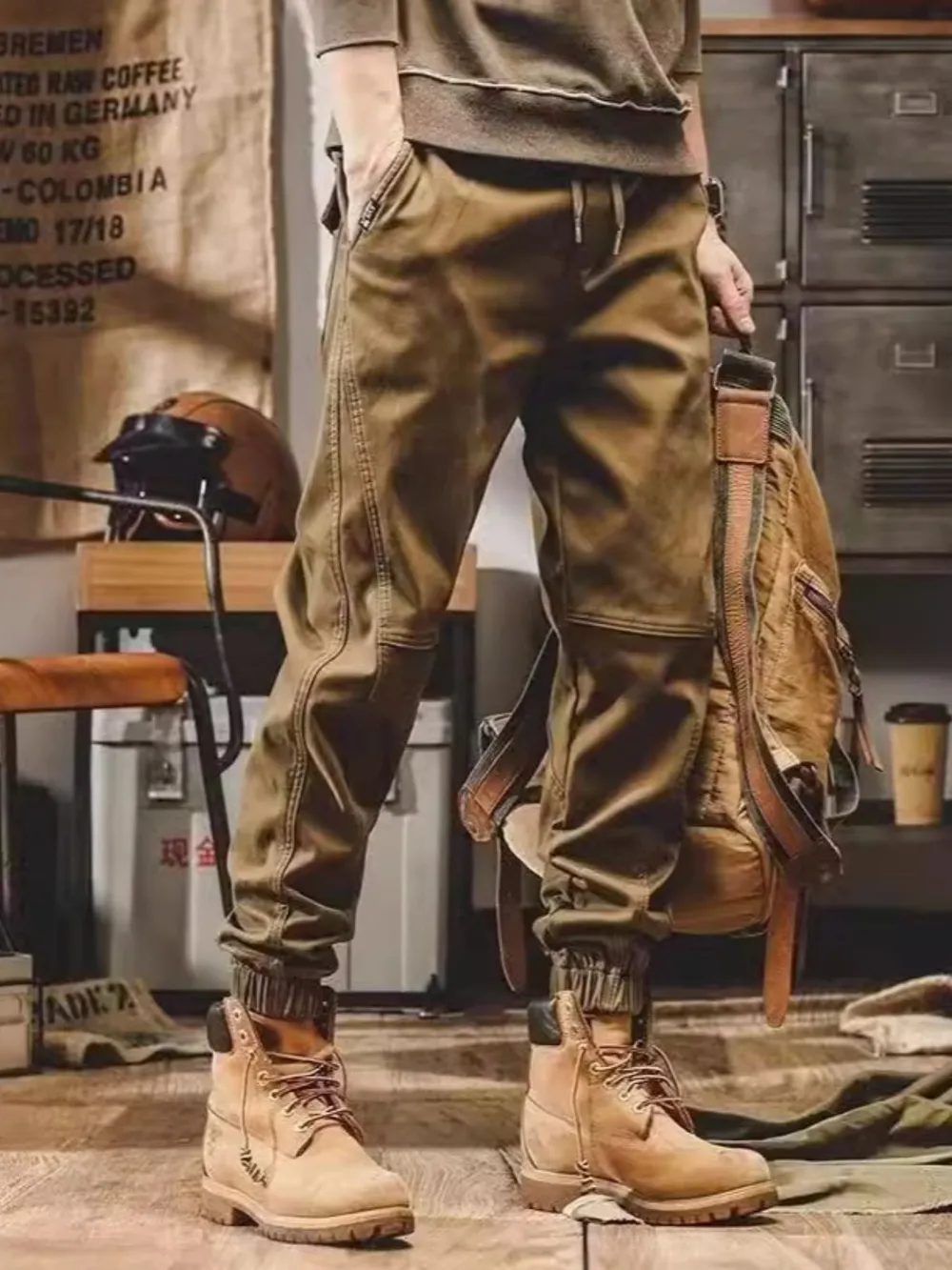 Men's Plus Size Loose Fit Joggers, image 4