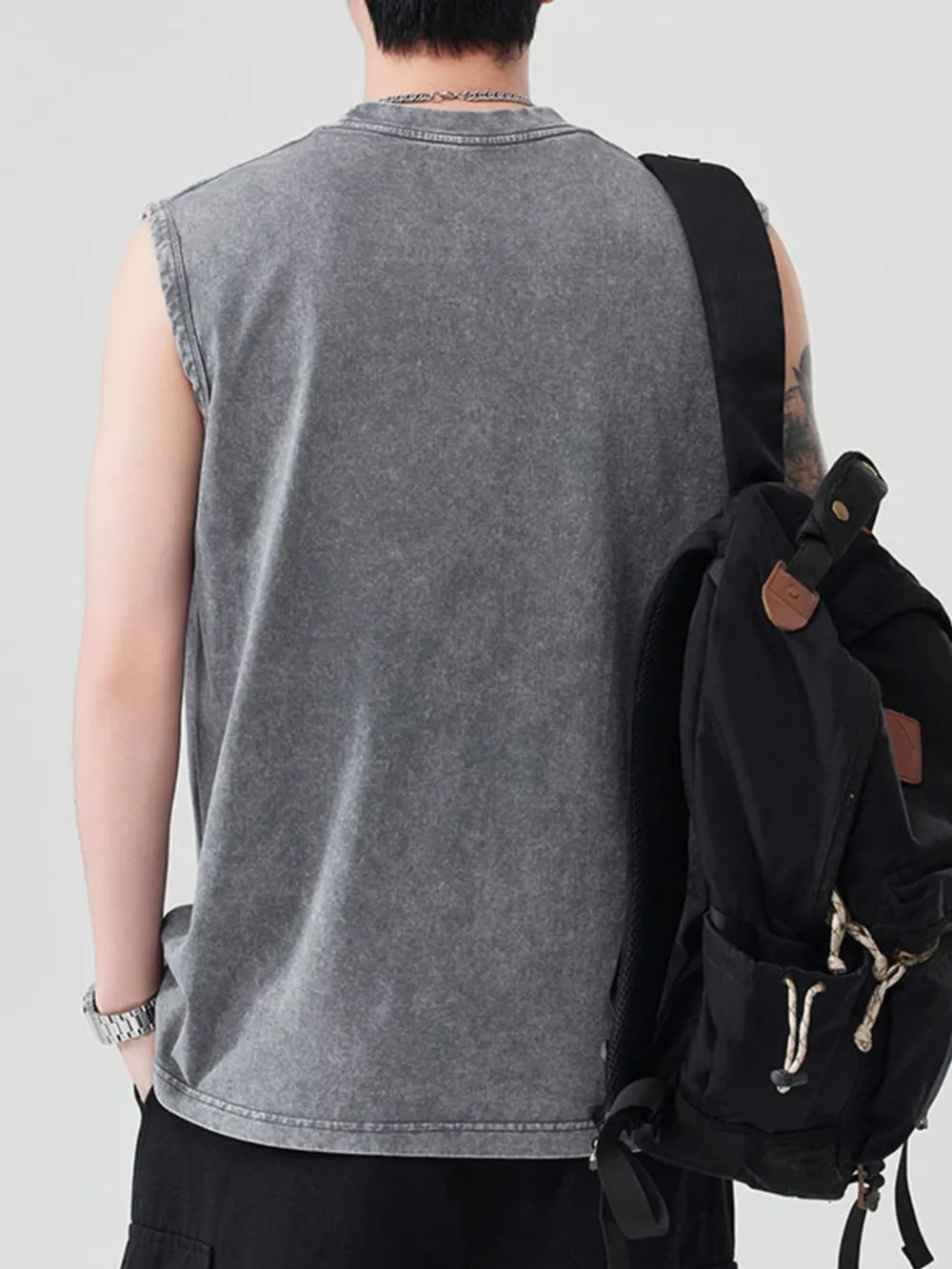 Men's Spider Round Neck Tank, image 9
