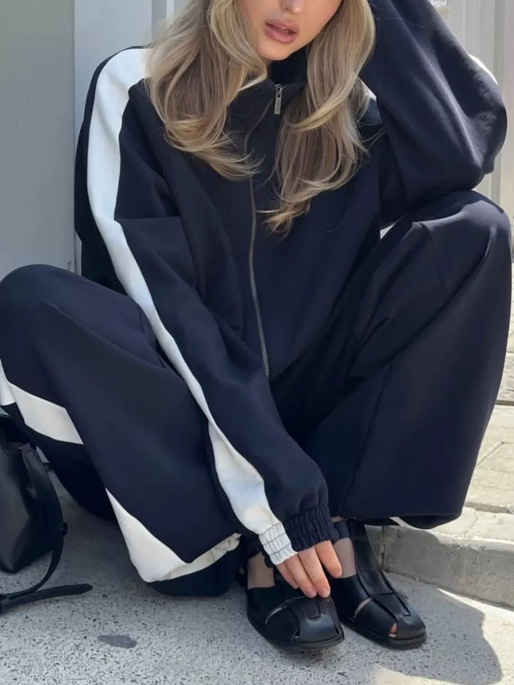 Zip Up Long Sleeve Outerwear and Pants Set, image 20