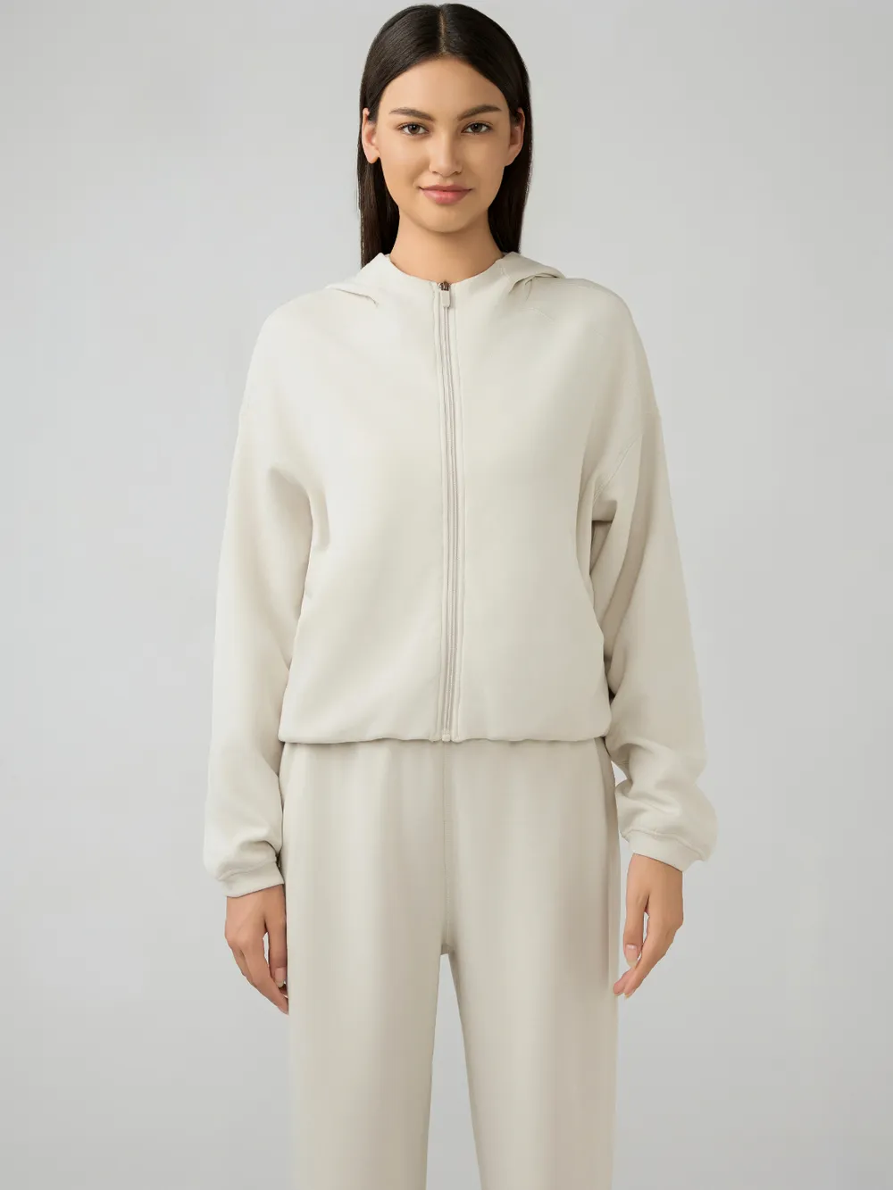 Zip Up Dropped Shouder Active Hooded, image 18