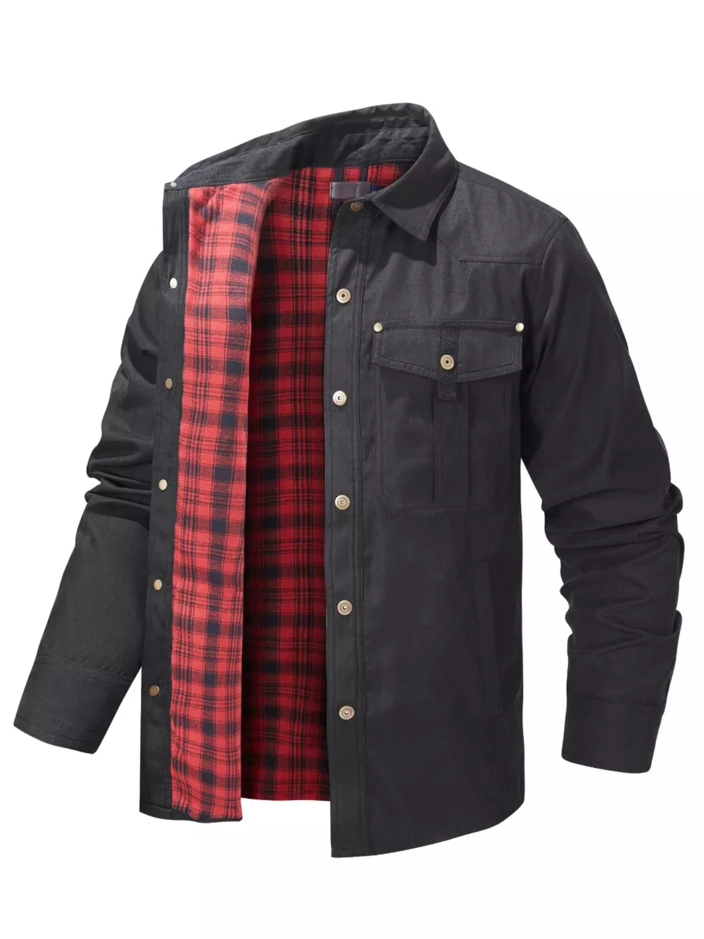 Men's Snap Down Long Sleeve Jacket
