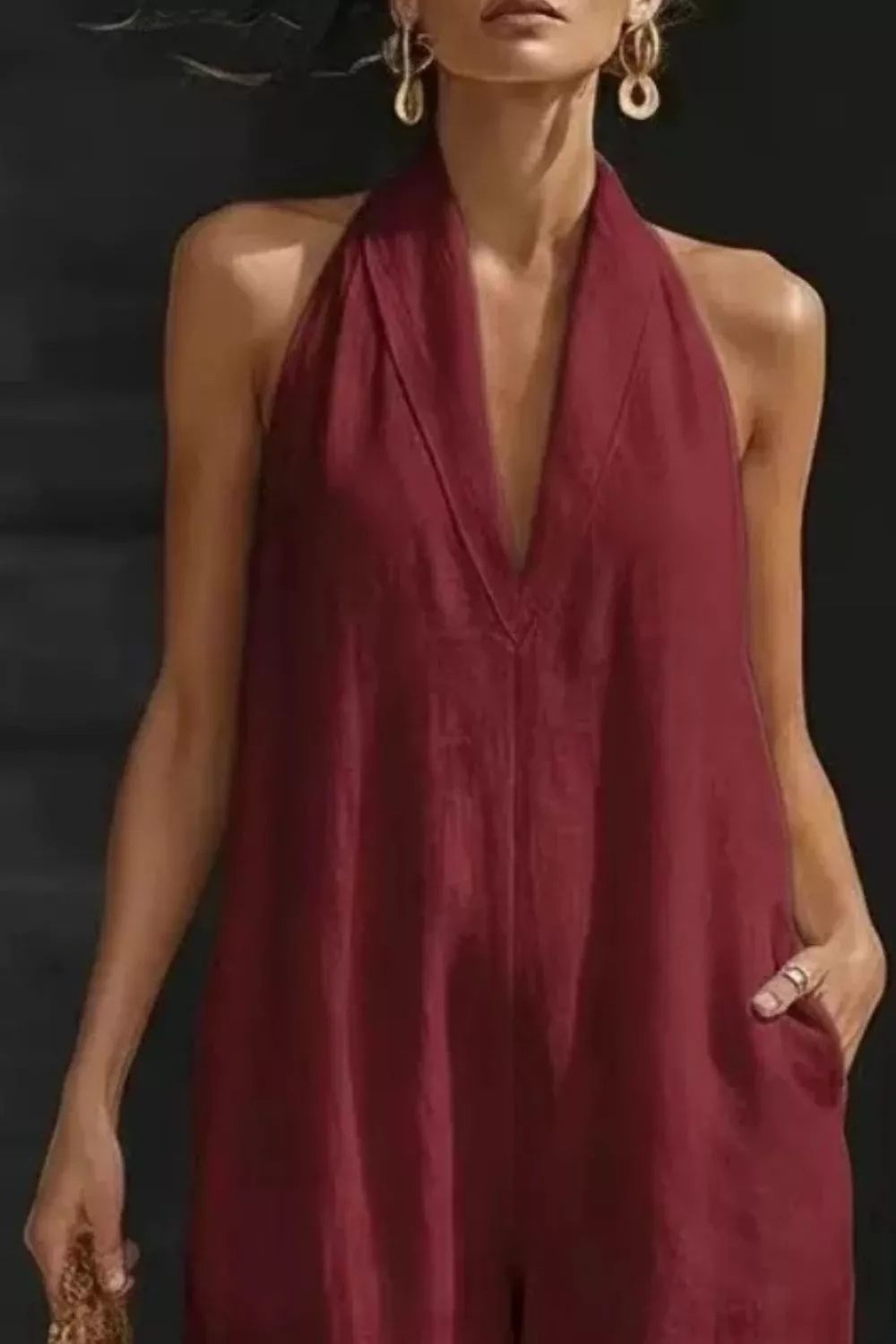 Sleeveless Wide Leg Jumpsuit, image 14
