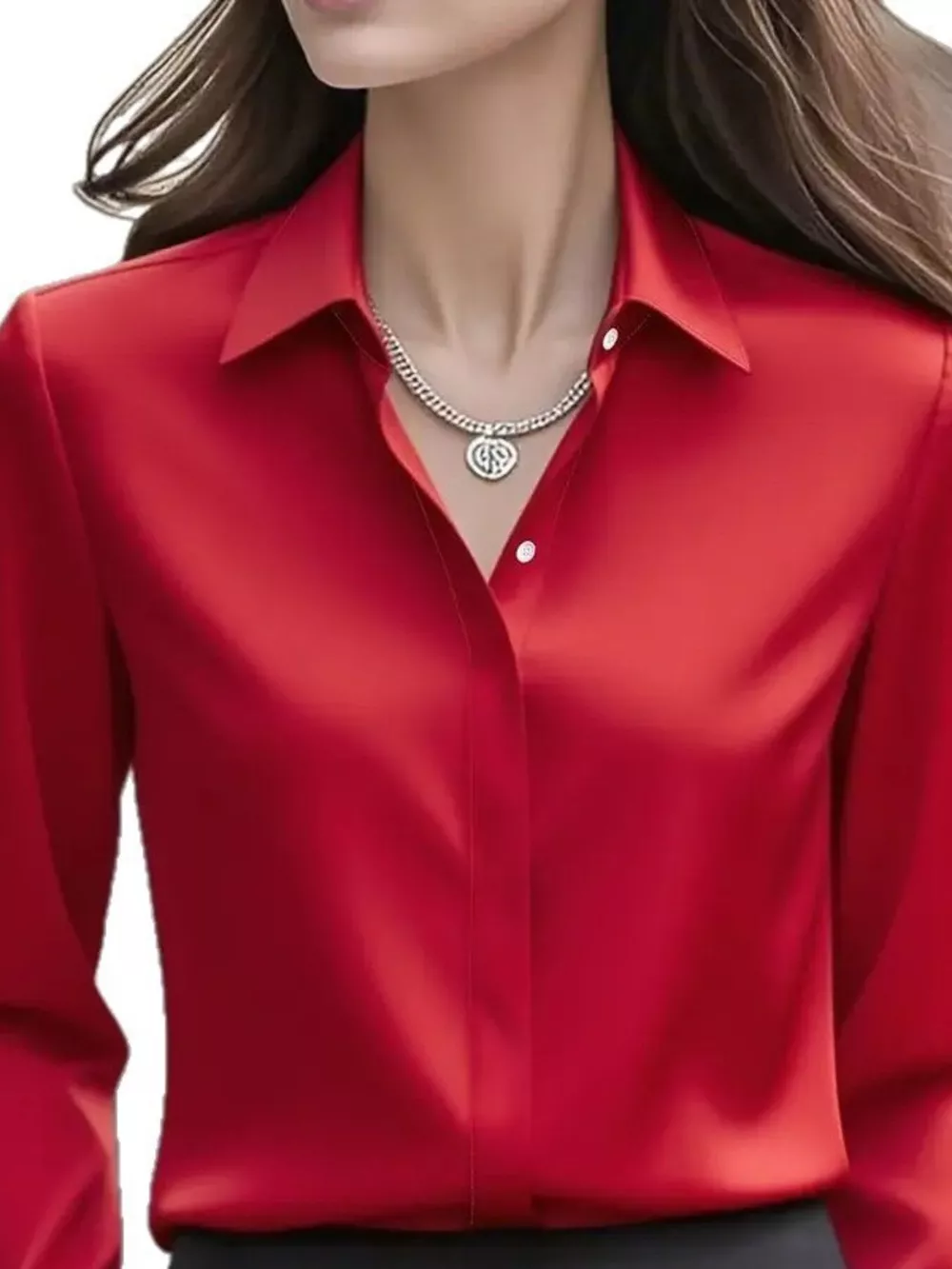 Button Down Collared Neck Long Sleeve Shirt, image 14