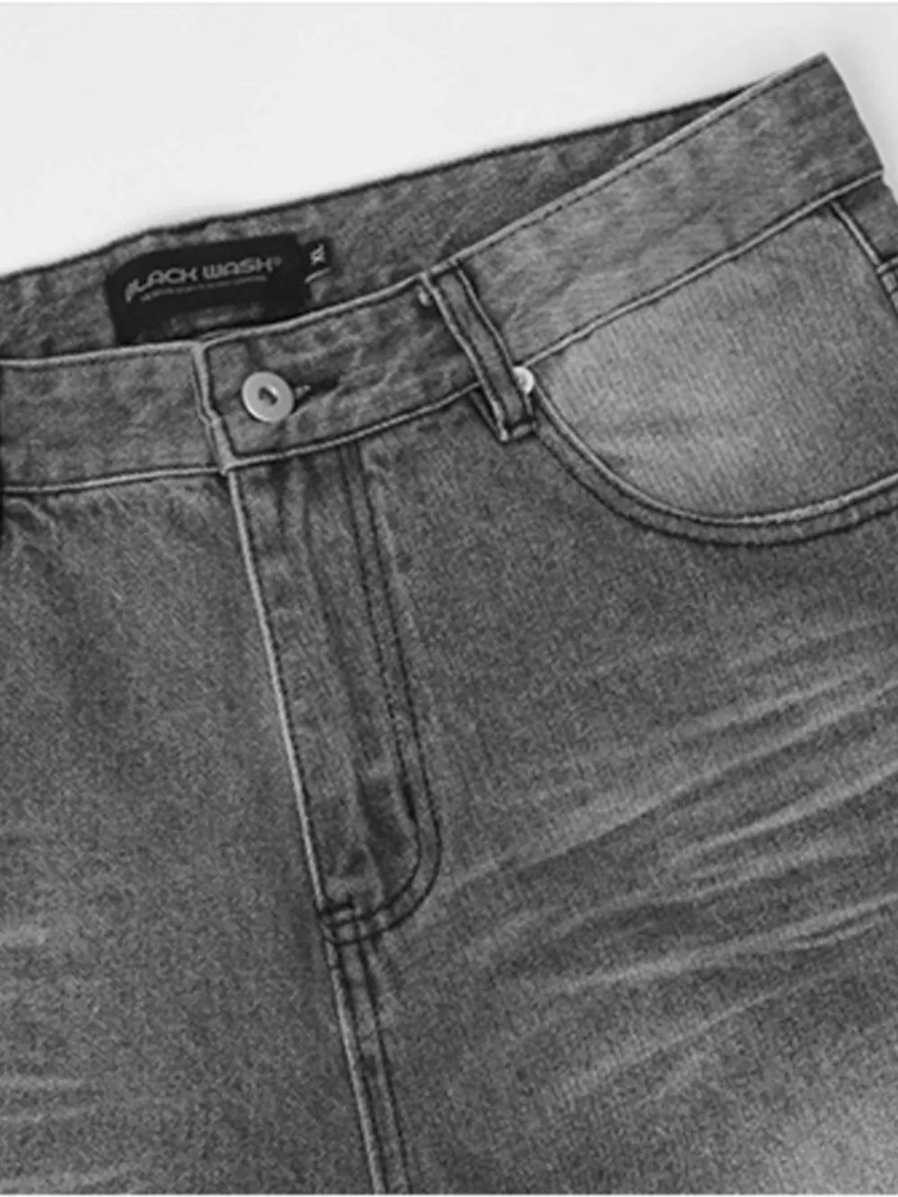 Men's Washed Distressed Relaxed Fit Jeans, image 6