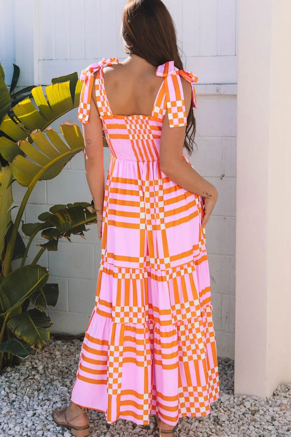 Color Block Tie Shoulder Dress, image 7