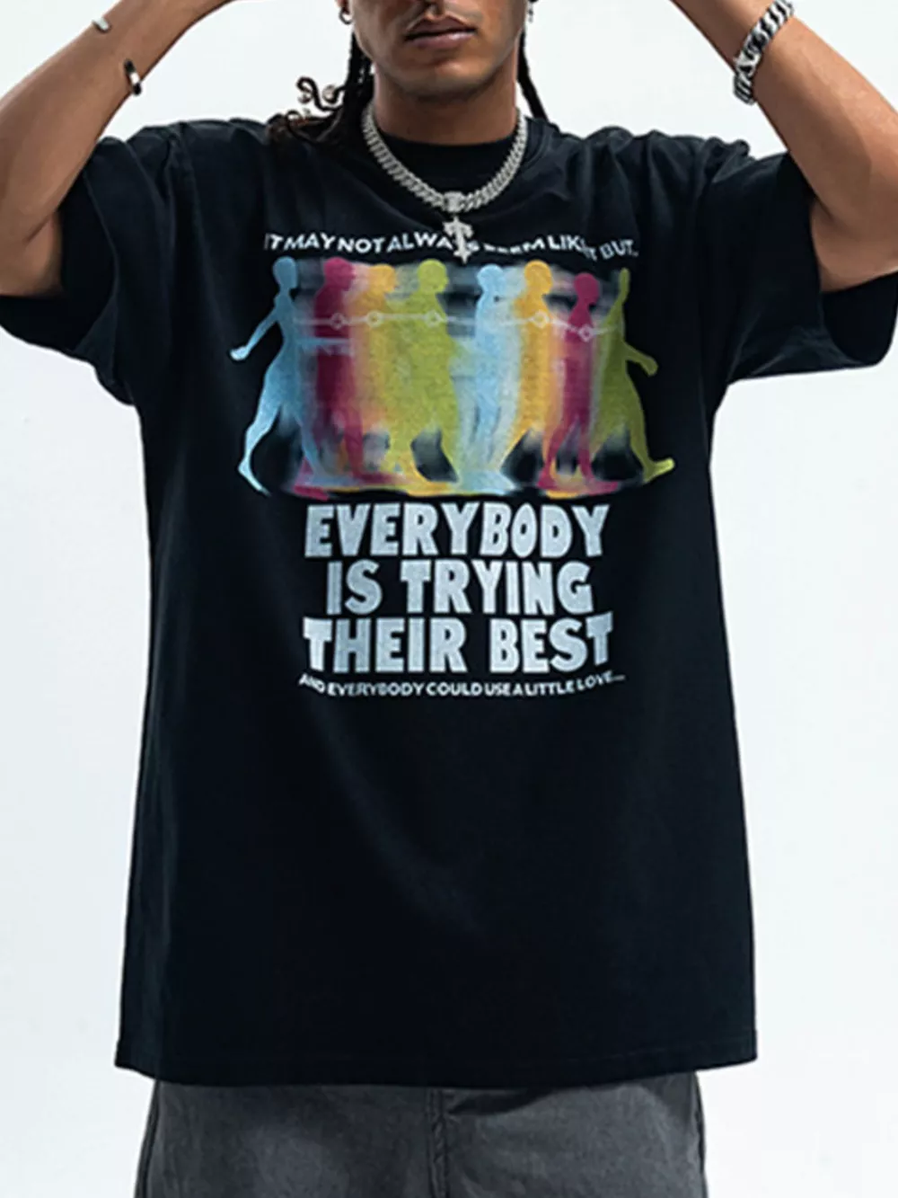 Men's Graphic Round Neck Short Sleeve T-Shirt, image 4