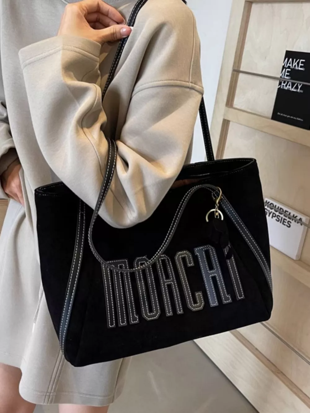 Casual Letter Shoulder Bag, image 2