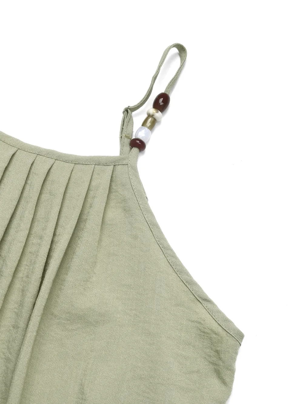 Pleated Adjustable Strap Cami Dress, image 6