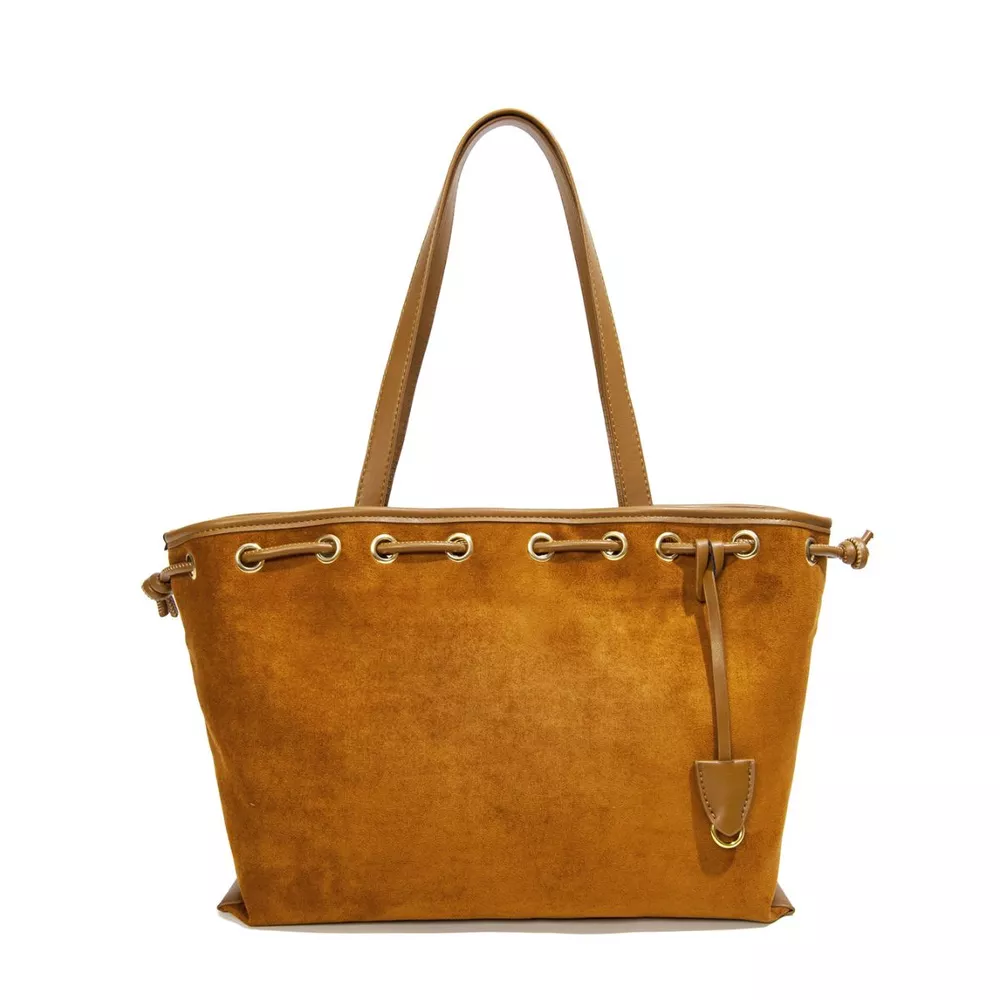 Drawstring Suede Shoulder Bag, image 7