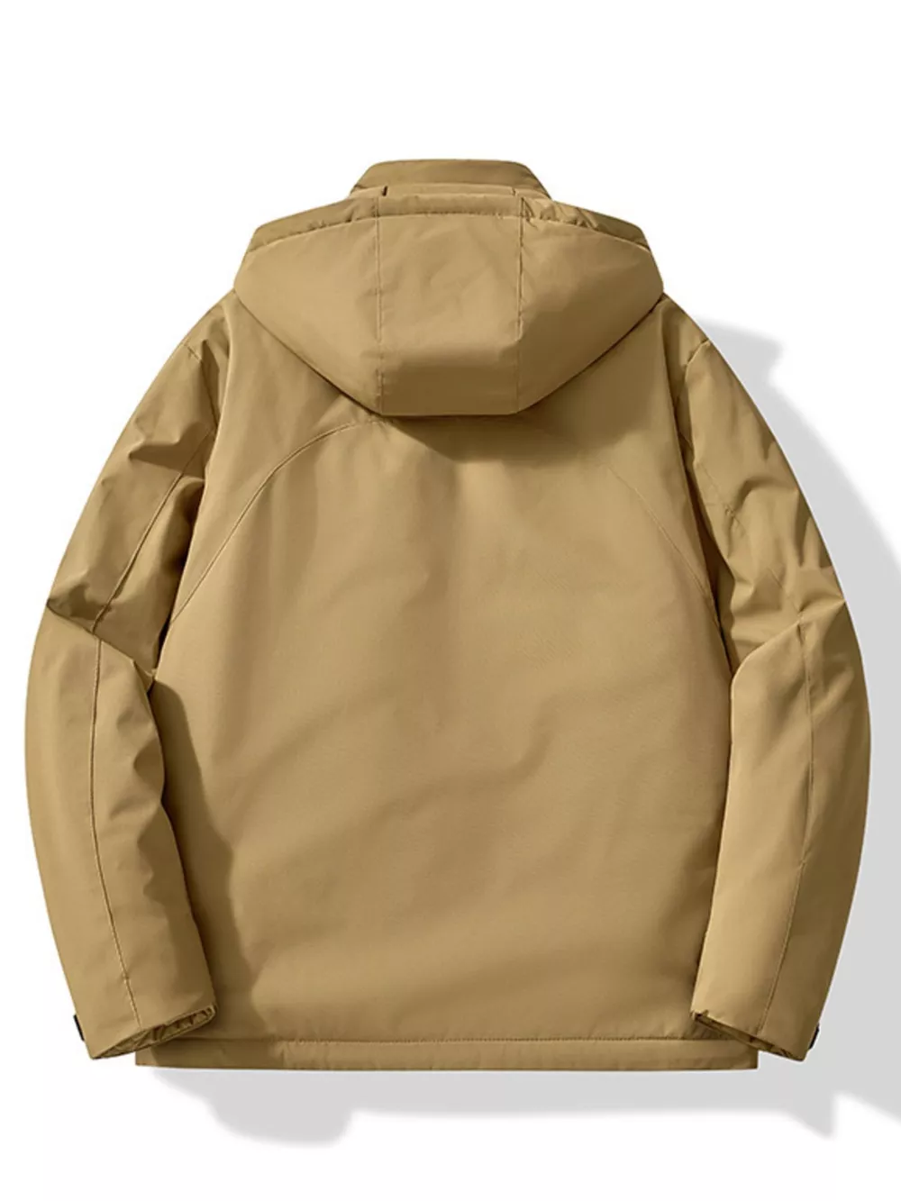 Men's Plus Size Zip Up Hooded Windproof Jacket, image 7